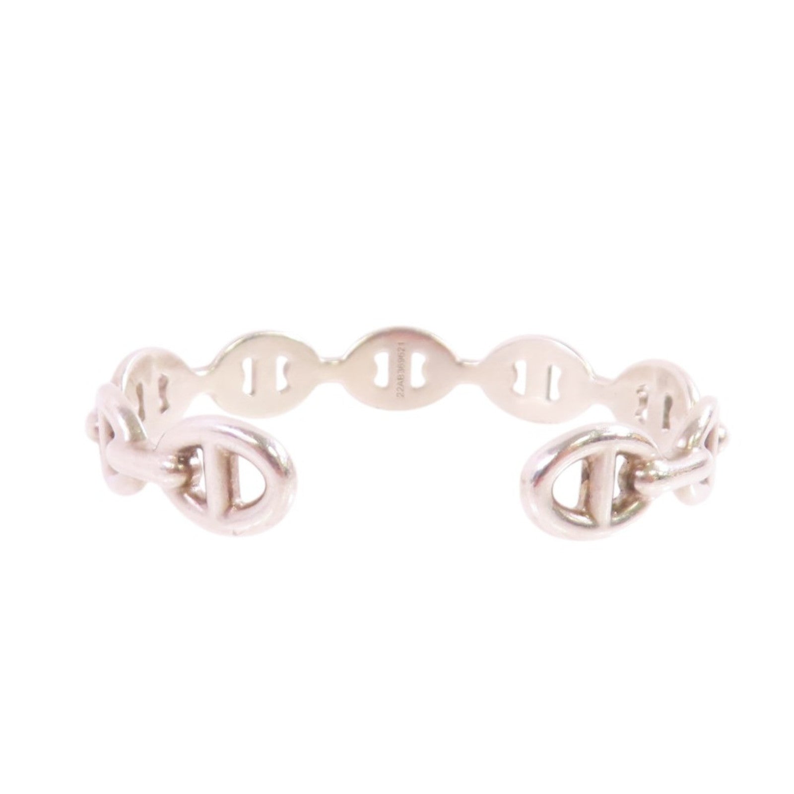 HERMES 925純銀Chaine D'ancre Enchainee Bangle手鐲