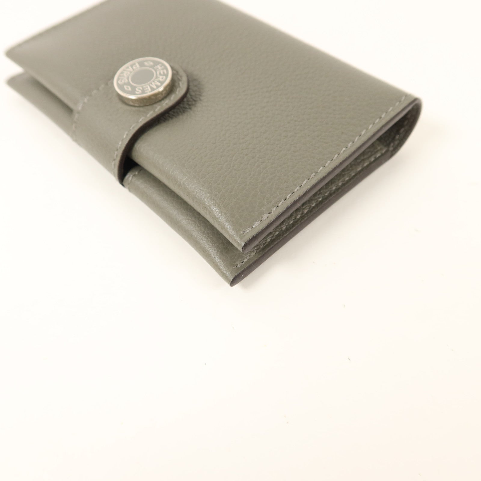HERMES Evercolor皮革R.M.S Card Holder卡片套Gris Meyer