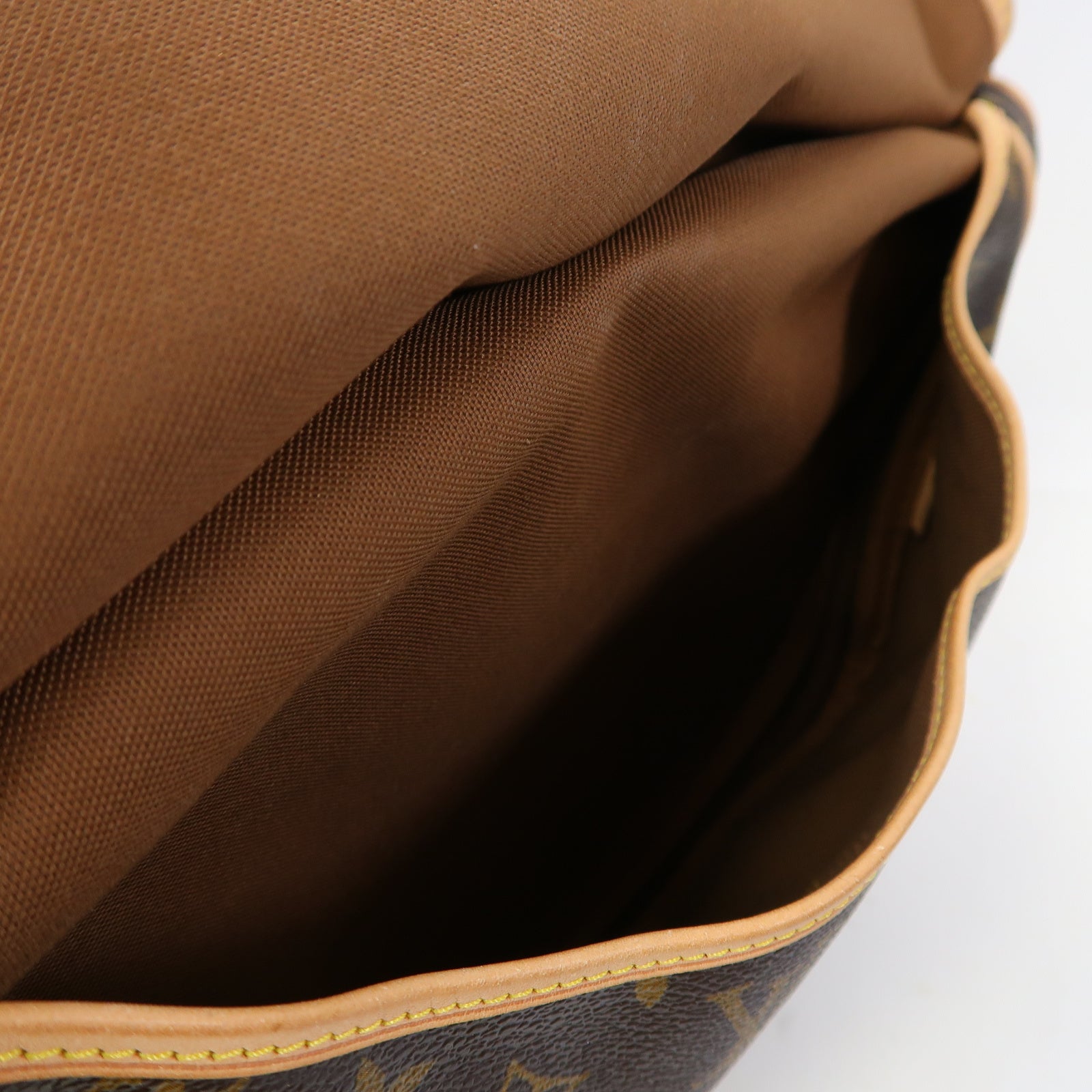 LOUIS VUITTON Monogram Saumur 30金扣肩背袋啡色
