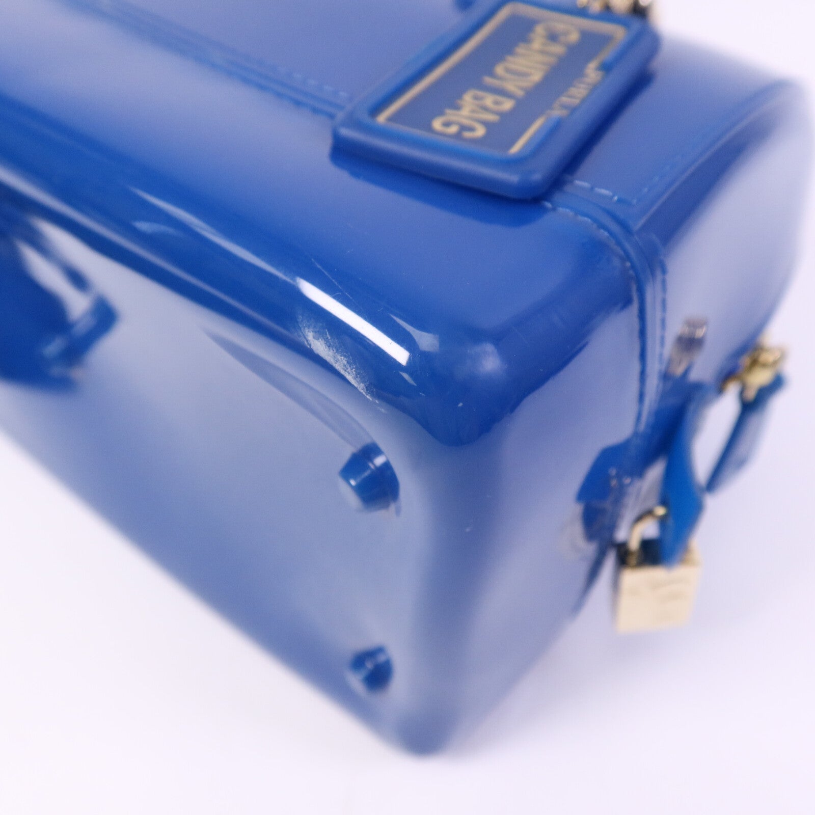 Furla PVC Candy Cookie S Sachel金扣手挽袋