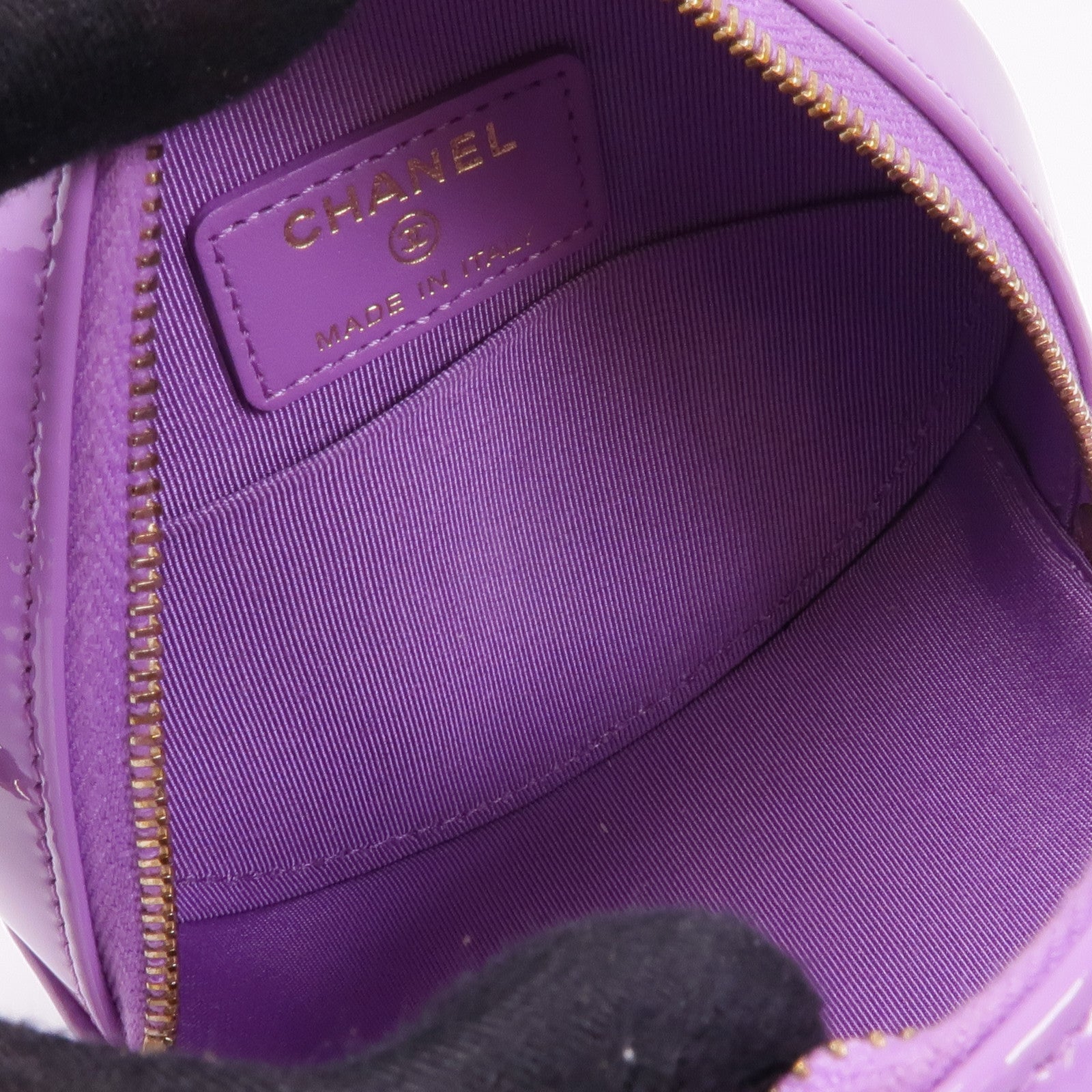 CHANEL 漆皮皮革Chain Shoulder Bag金扣鏈帶肩背袋