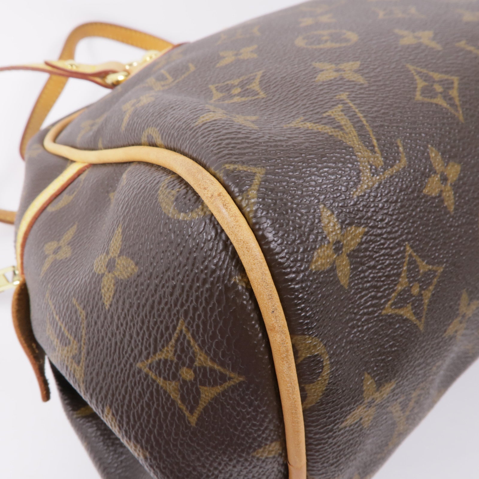 LOUIS VUITTON Monogram Montorgueil PM金扣肩背袋棕色