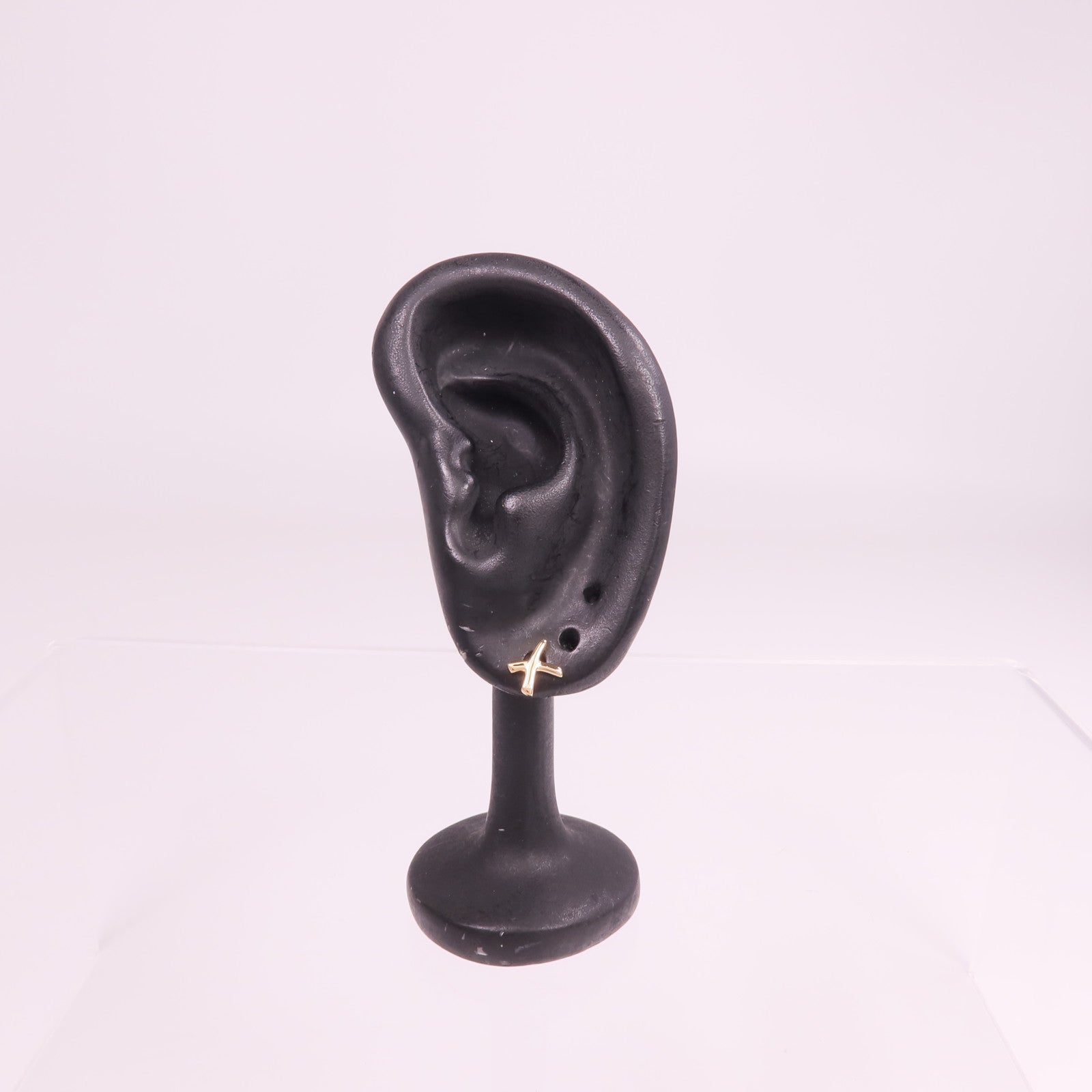TIFFANY＆CO 18K玫瑰金X Earrings耳環