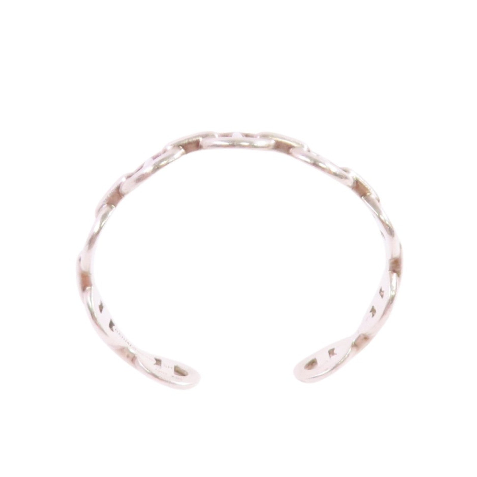 HERMES 925純銀Chaine D'ancre Enchainee Bangle手鐲