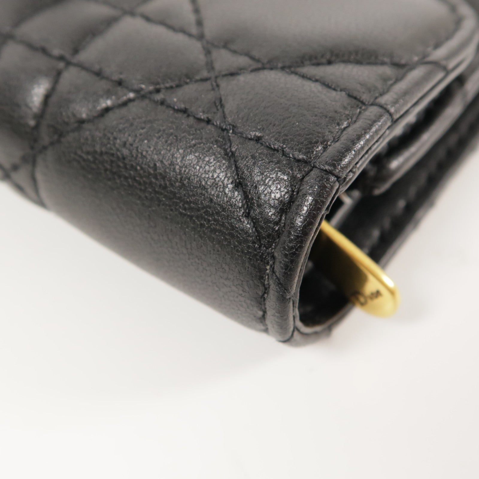 Dior 羊皮皮革Wallet金扣錢包