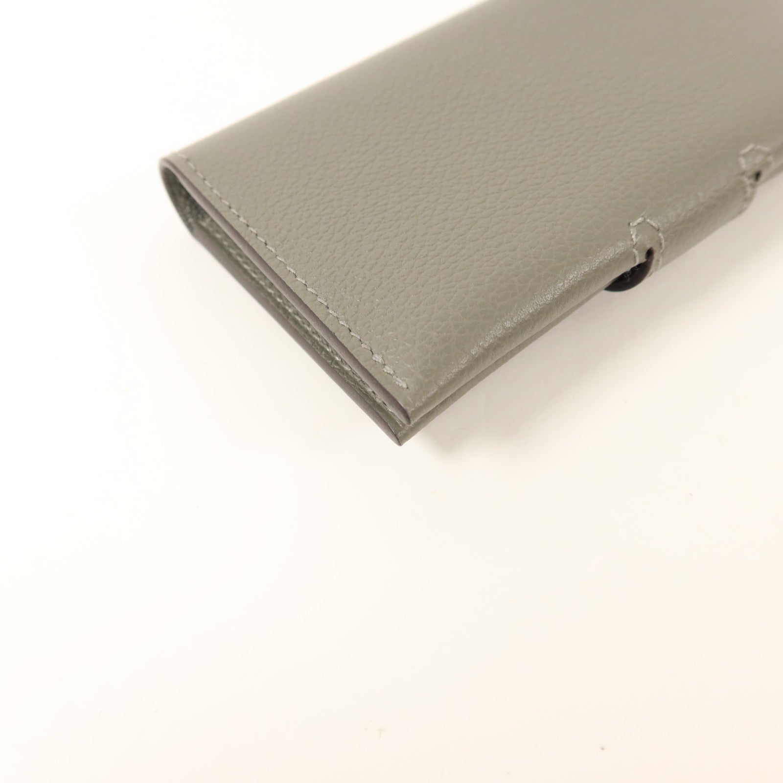 HERMES Evercolor皮革R.M.S Card Holder卡片套Gris Meyer