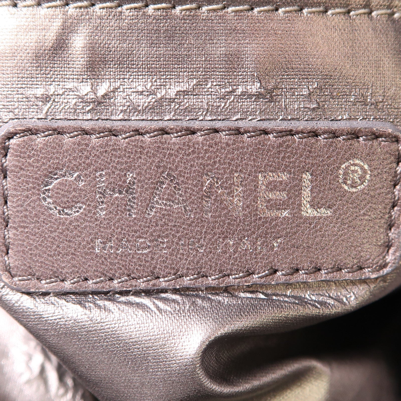 CHANEL CC SHW Chain Shoulder Bag Lambskin Leather Black