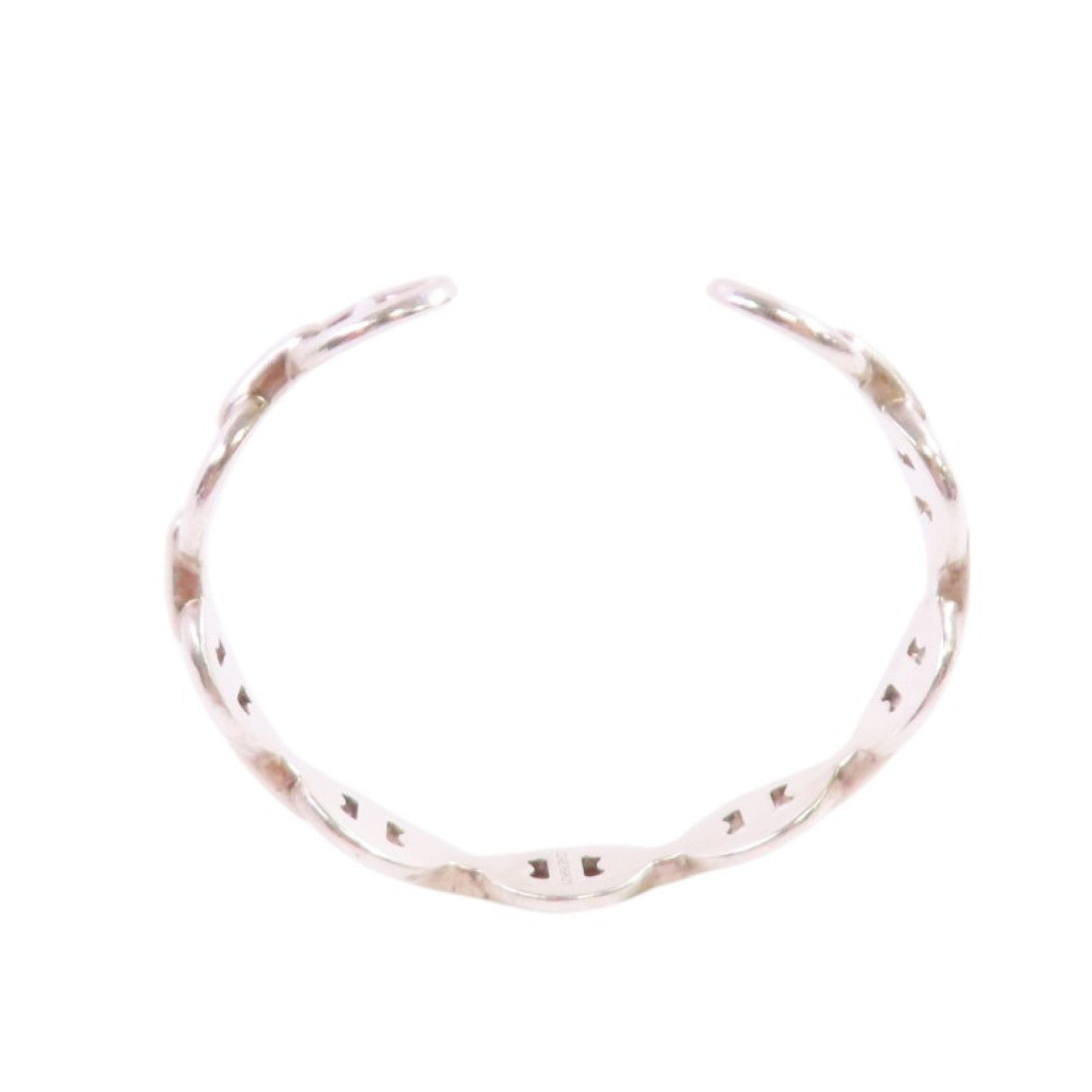 HERMES 925純銀Chaine D'ancre Enchainee Bangle手鐲