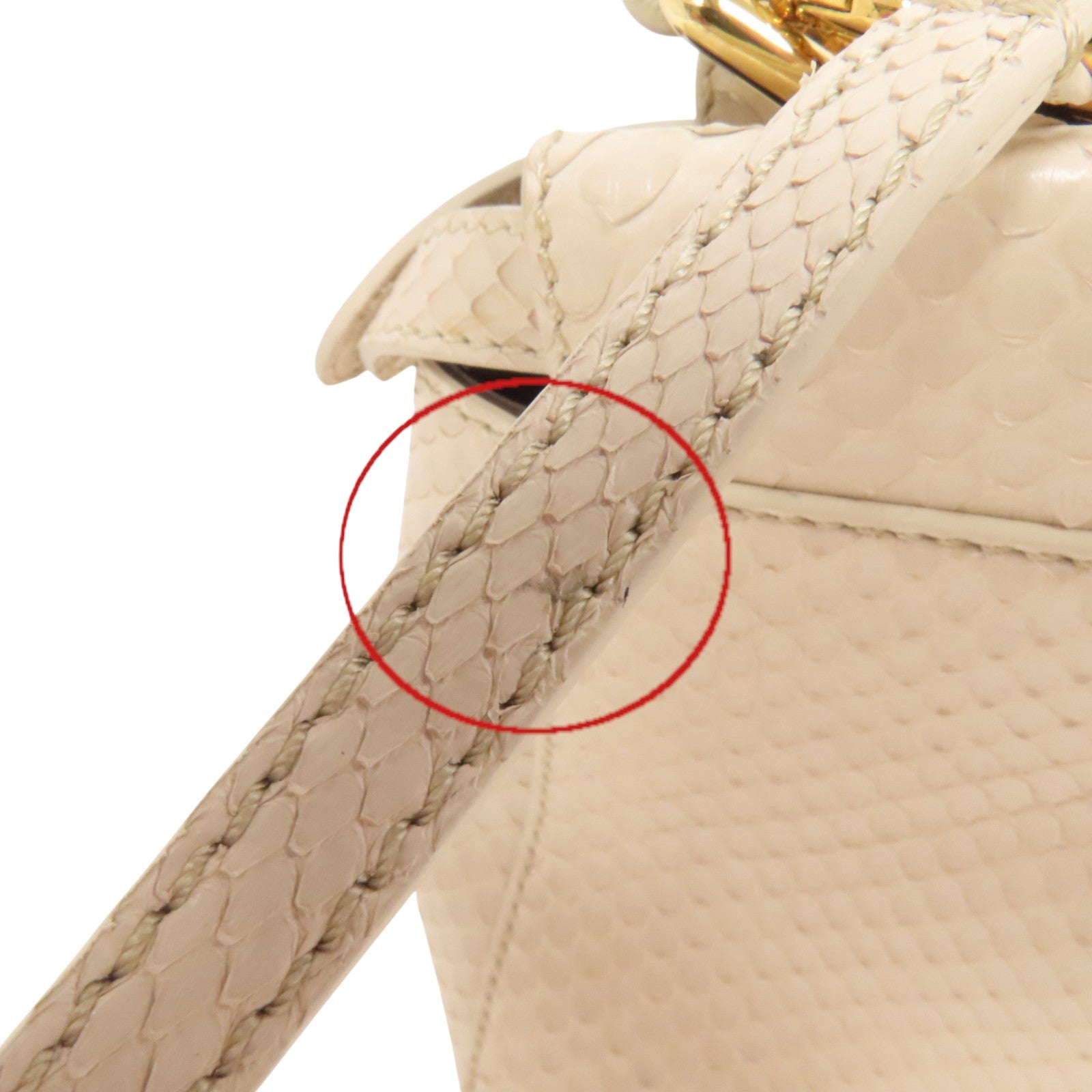 FENDI 蛇皮皮革Peekaboo金扣手挽肩背袋兩用袋