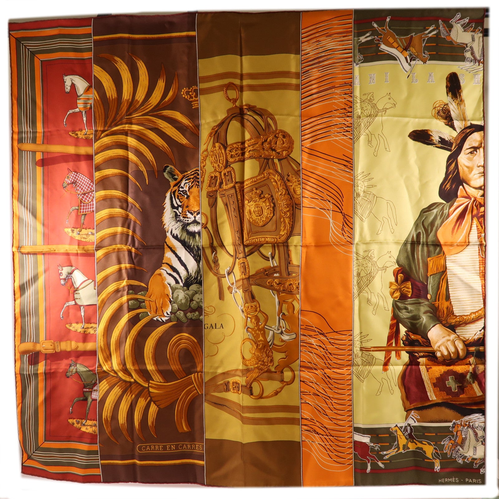 HERMES 絲質Scarf 90X90絲巾