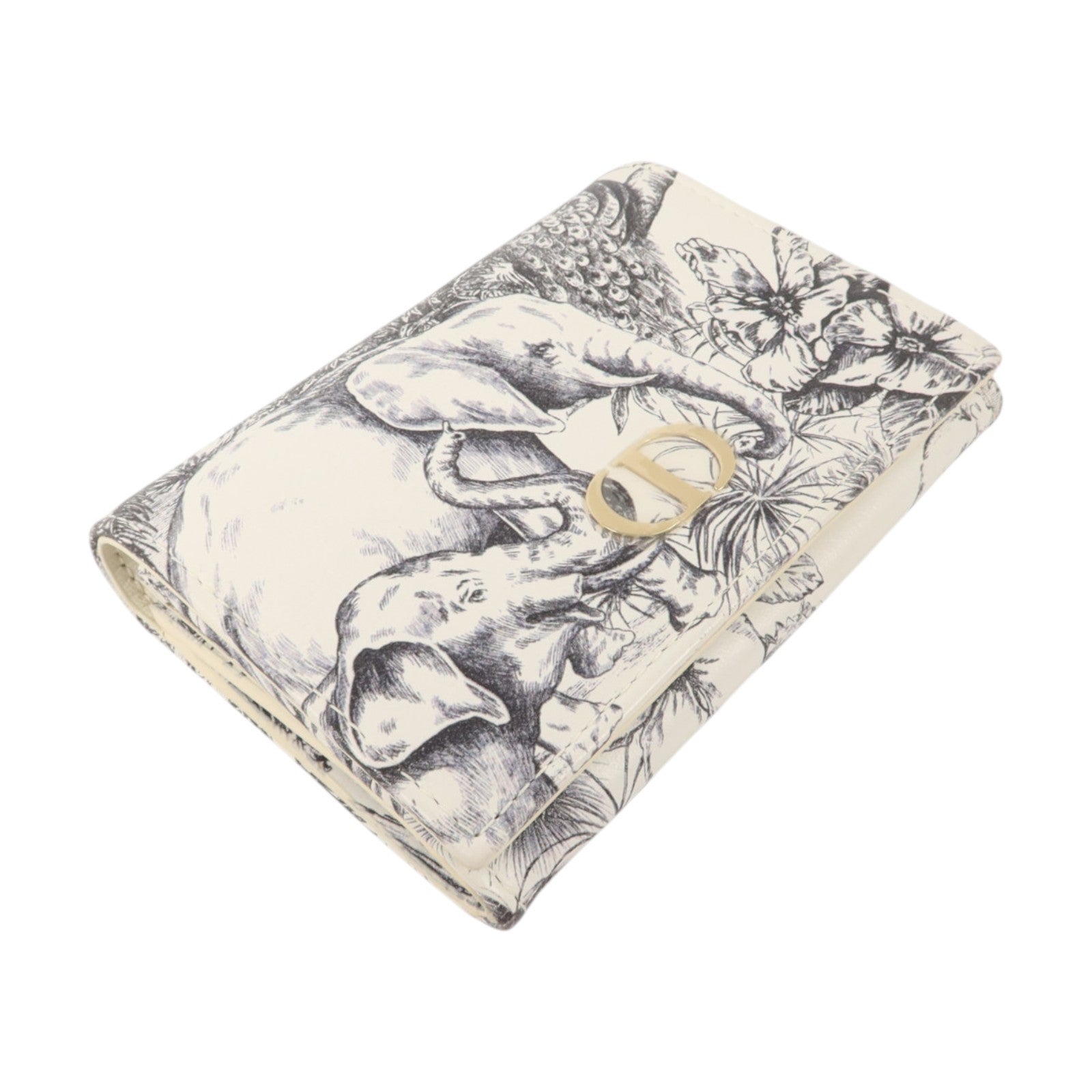 Dior 牛皮皮革Caro XS Wallet金扣錢包