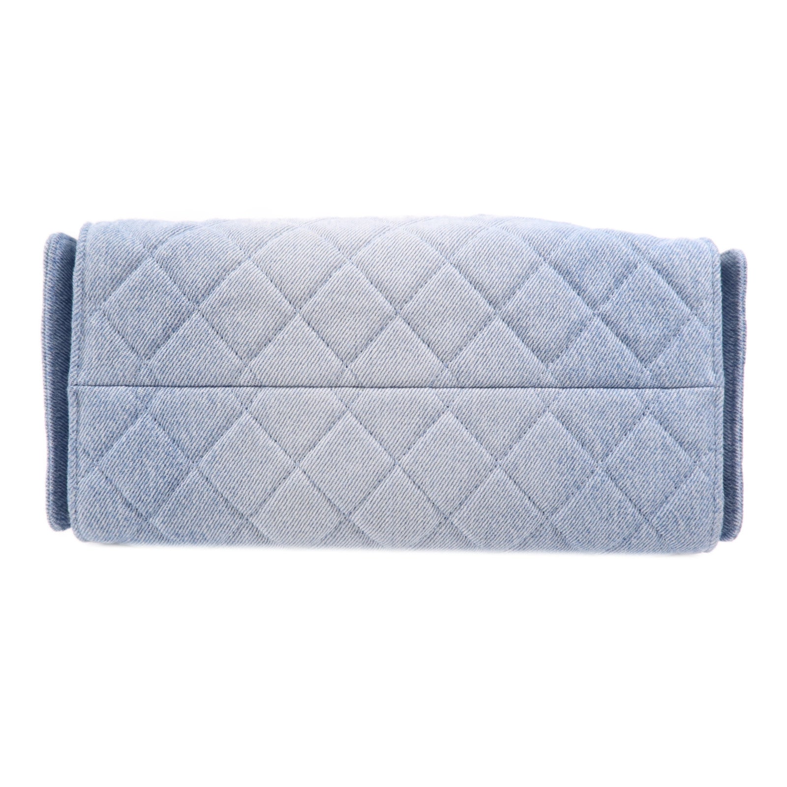 CHANEL 牛仔布Chanel 25 Small金扣鏈帶肩背袋