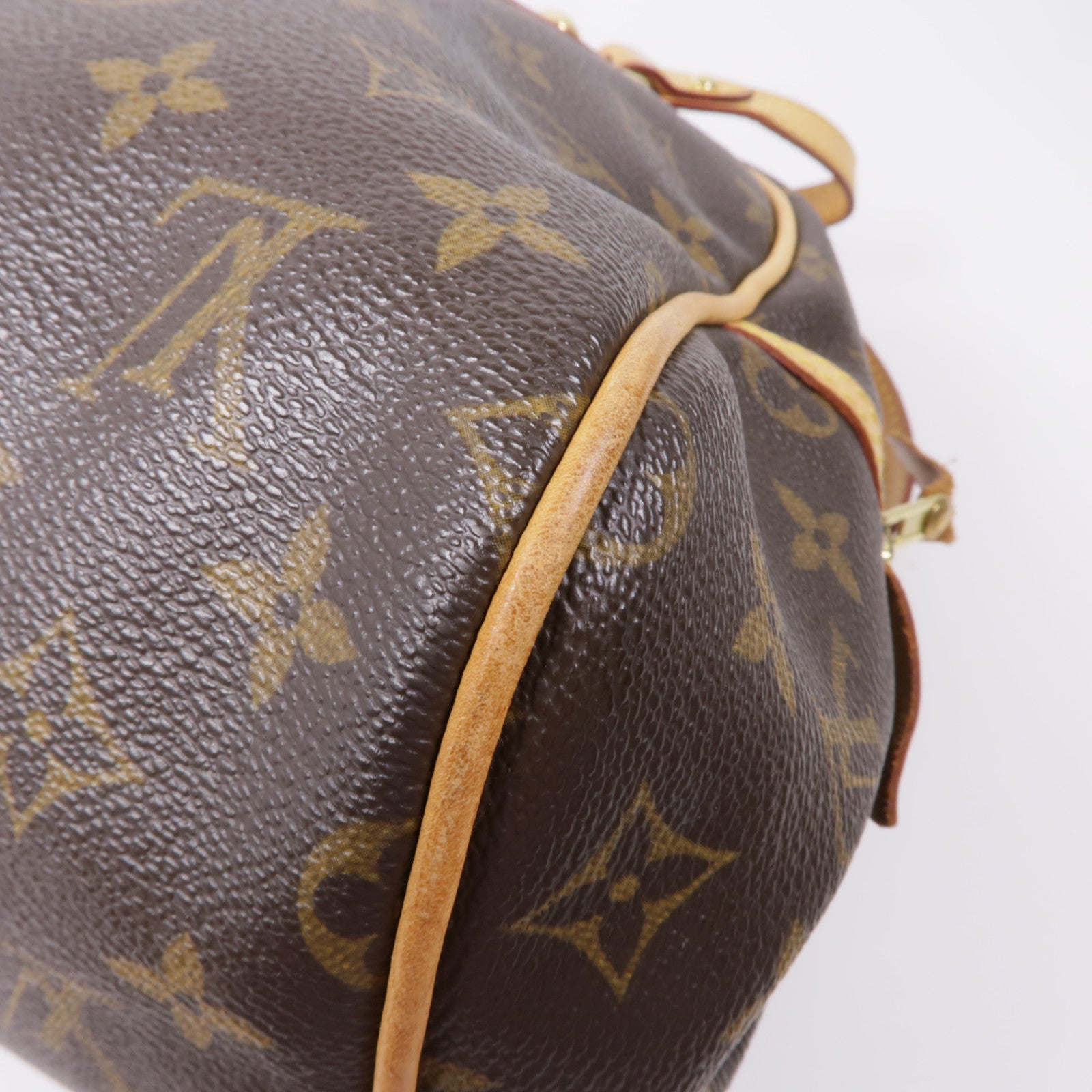 LOUIS VUITTON Monogram Montorgueil PM金扣肩背袋棕色