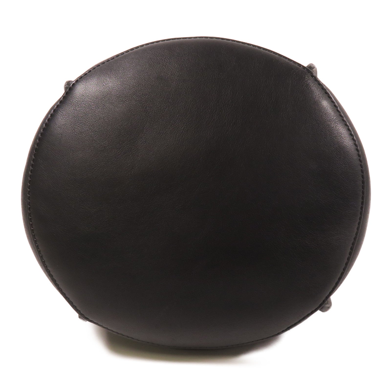 CELINE SHW Big Bag Bucket Shoulder Bag Calfskin Leather Black