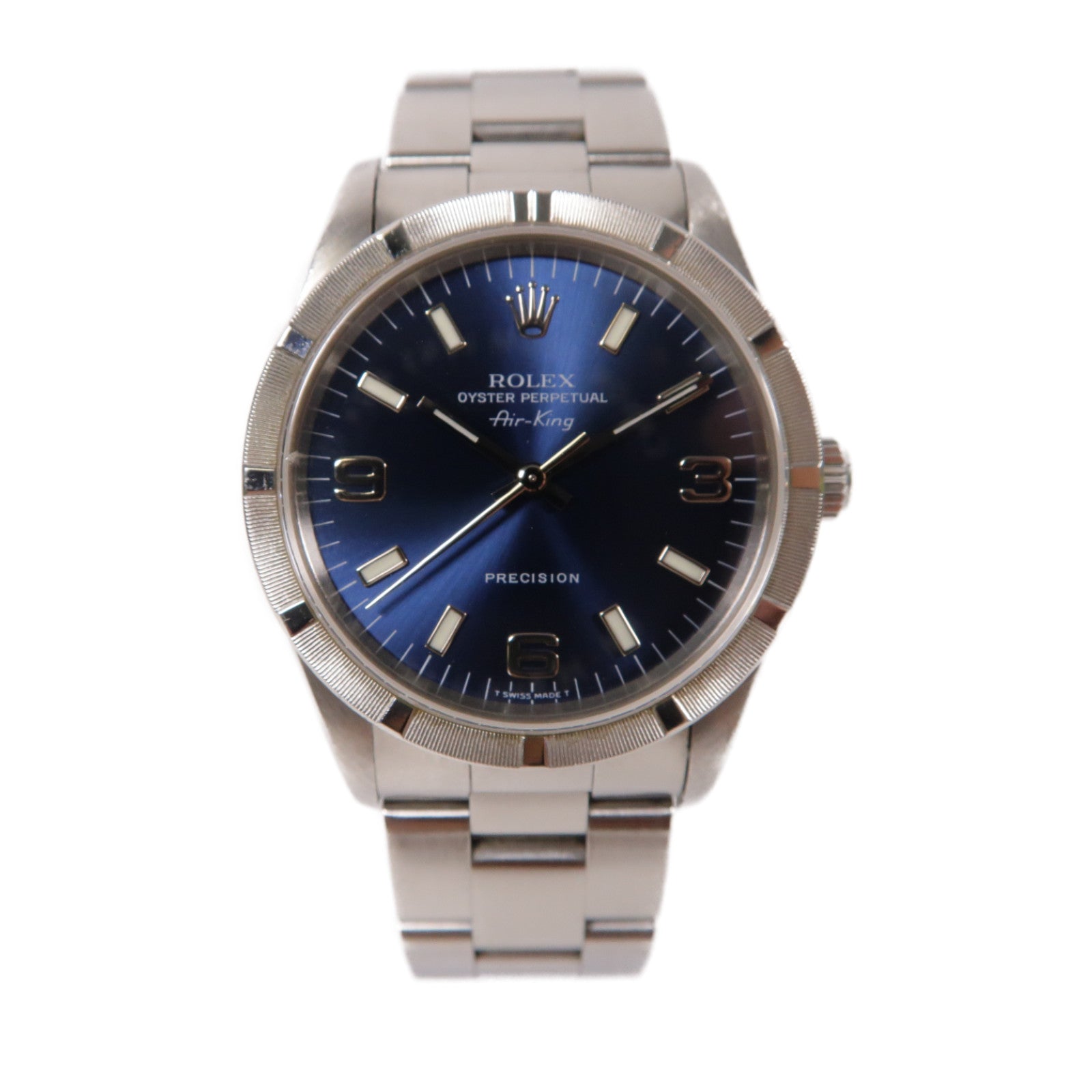 ROLEX Air King不鏽鋼手錶自動機芯深藍色