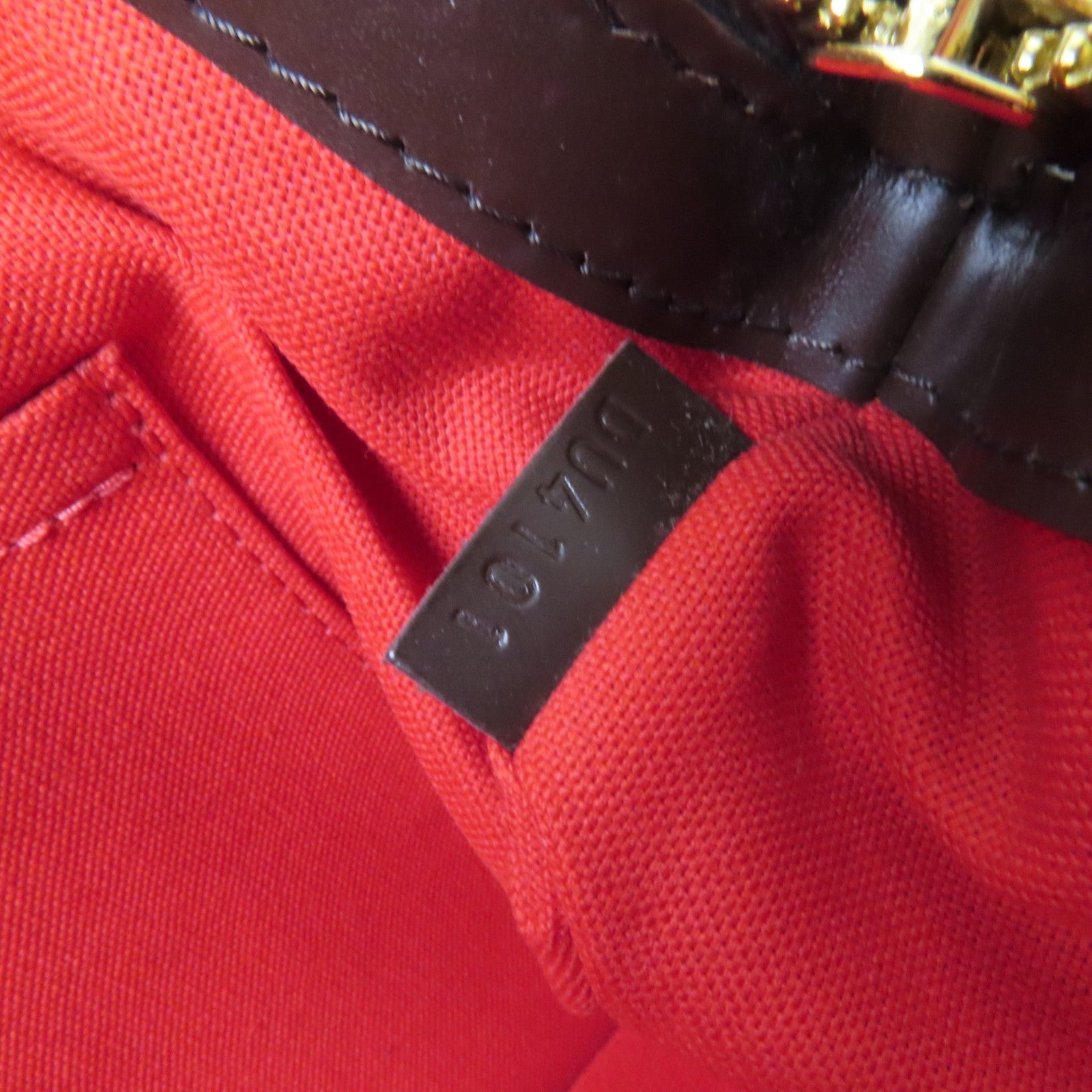 LOUIS VUITTON Damier Ebene Verona PM金扣肩背袋