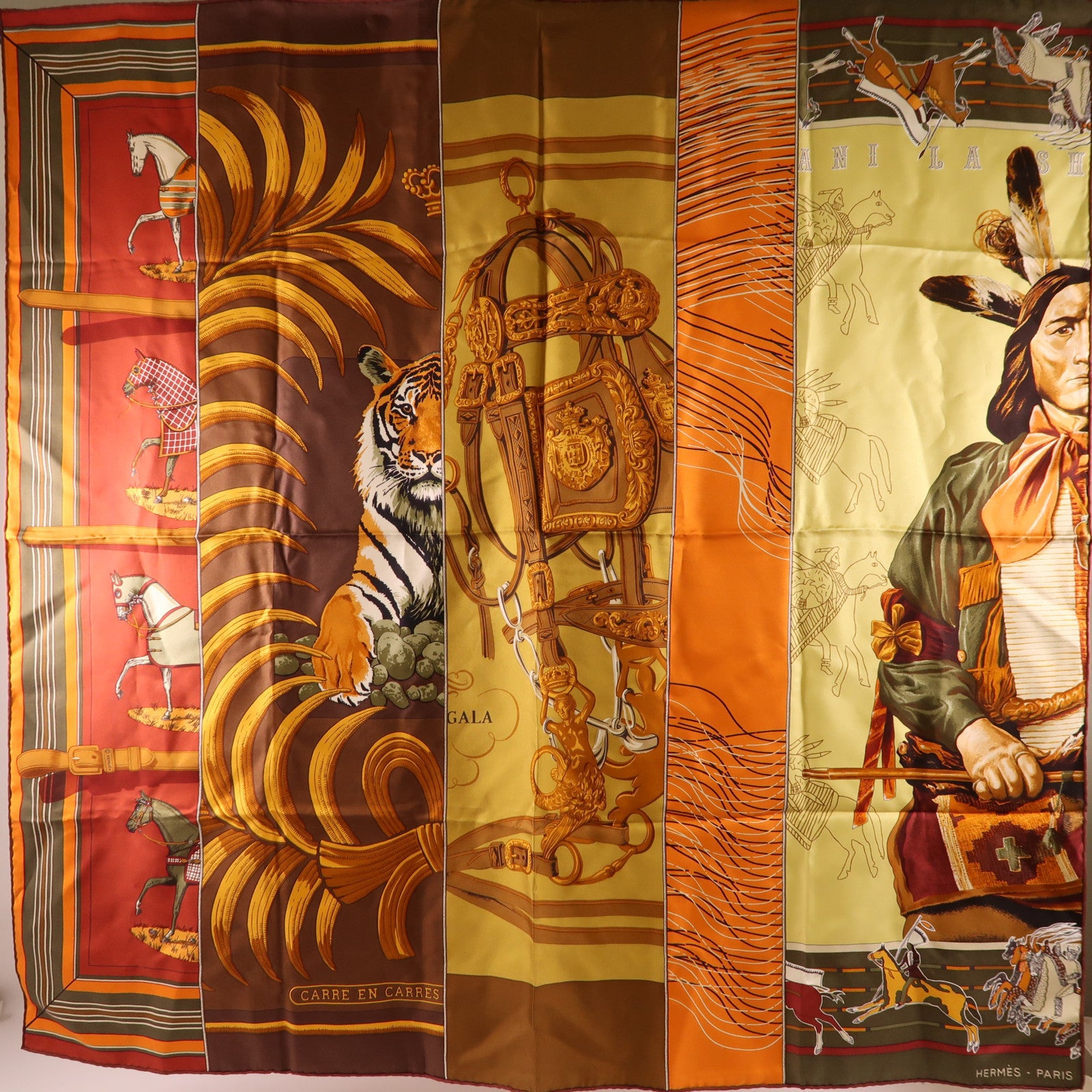 HERMES 絲質Scarf 90X90絲巾