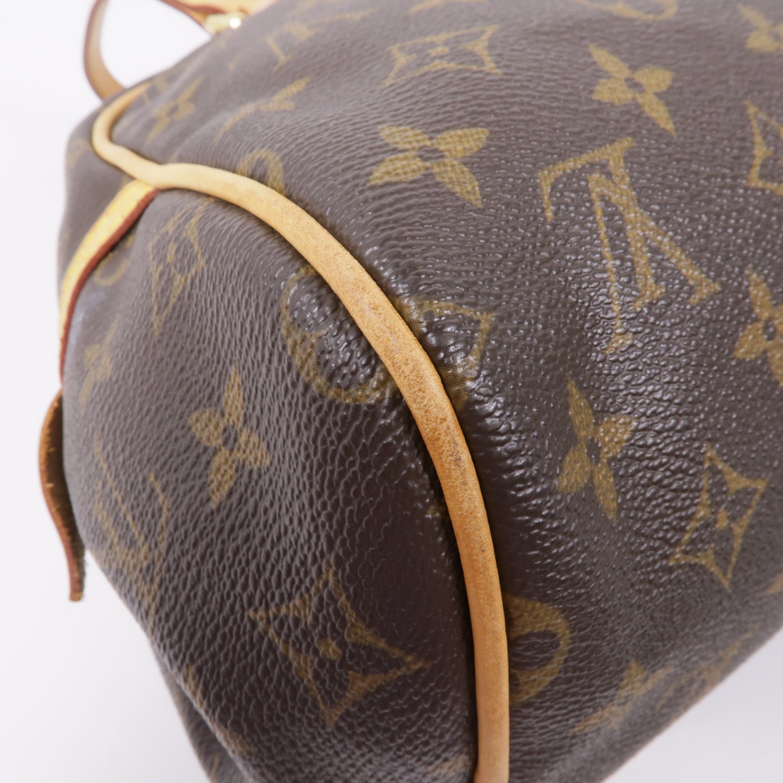 LOUIS VUITTON Monogram Montorgueil PM金扣肩背袋棕色