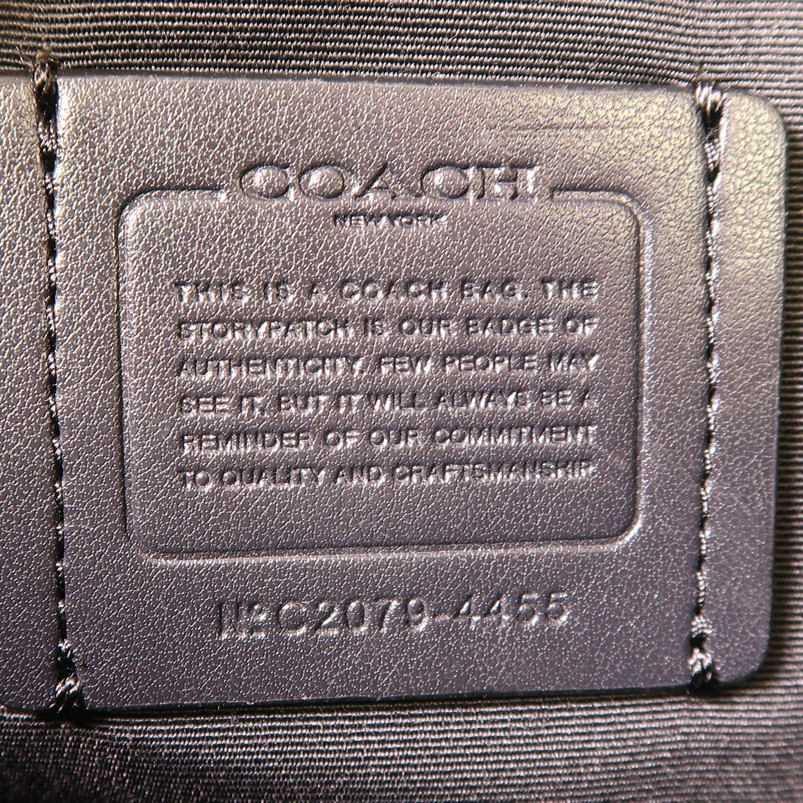 COACH 塗層帆布Tote Bag銀扣手挽袋/肩背袋