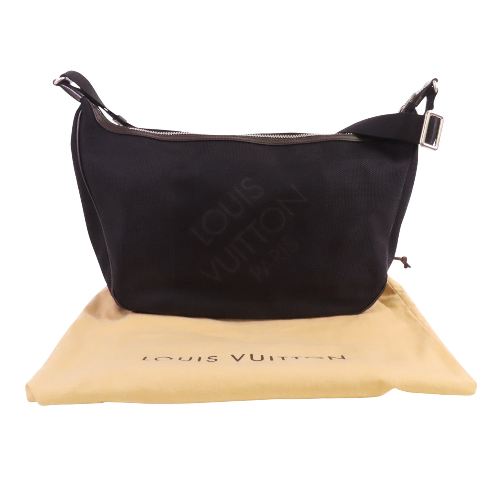 LOUIS VUITTON Damier Geant Explorateur銀扣肩肩背袋
