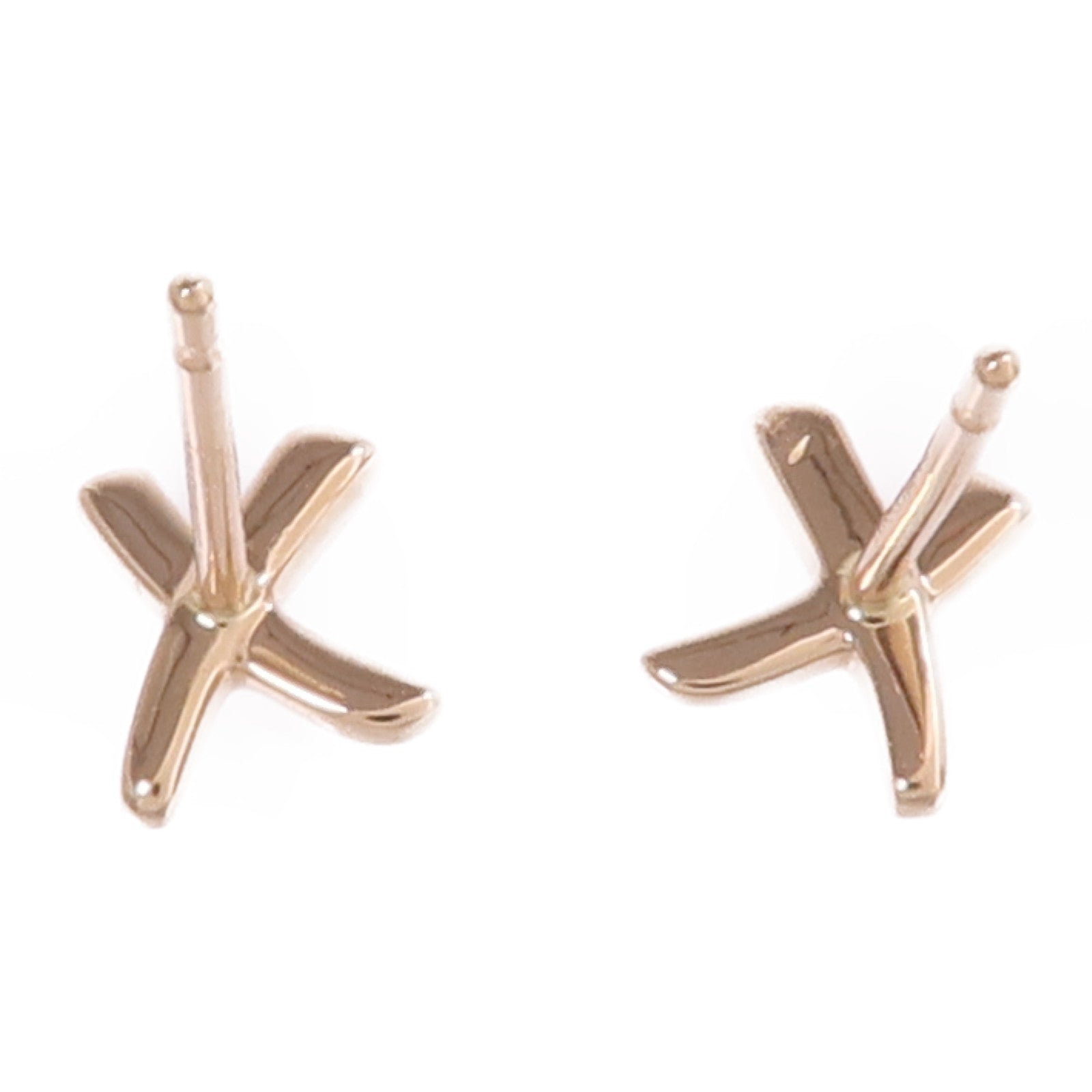 TIFFANY＆CO 18K玫瑰金X Earrings耳環