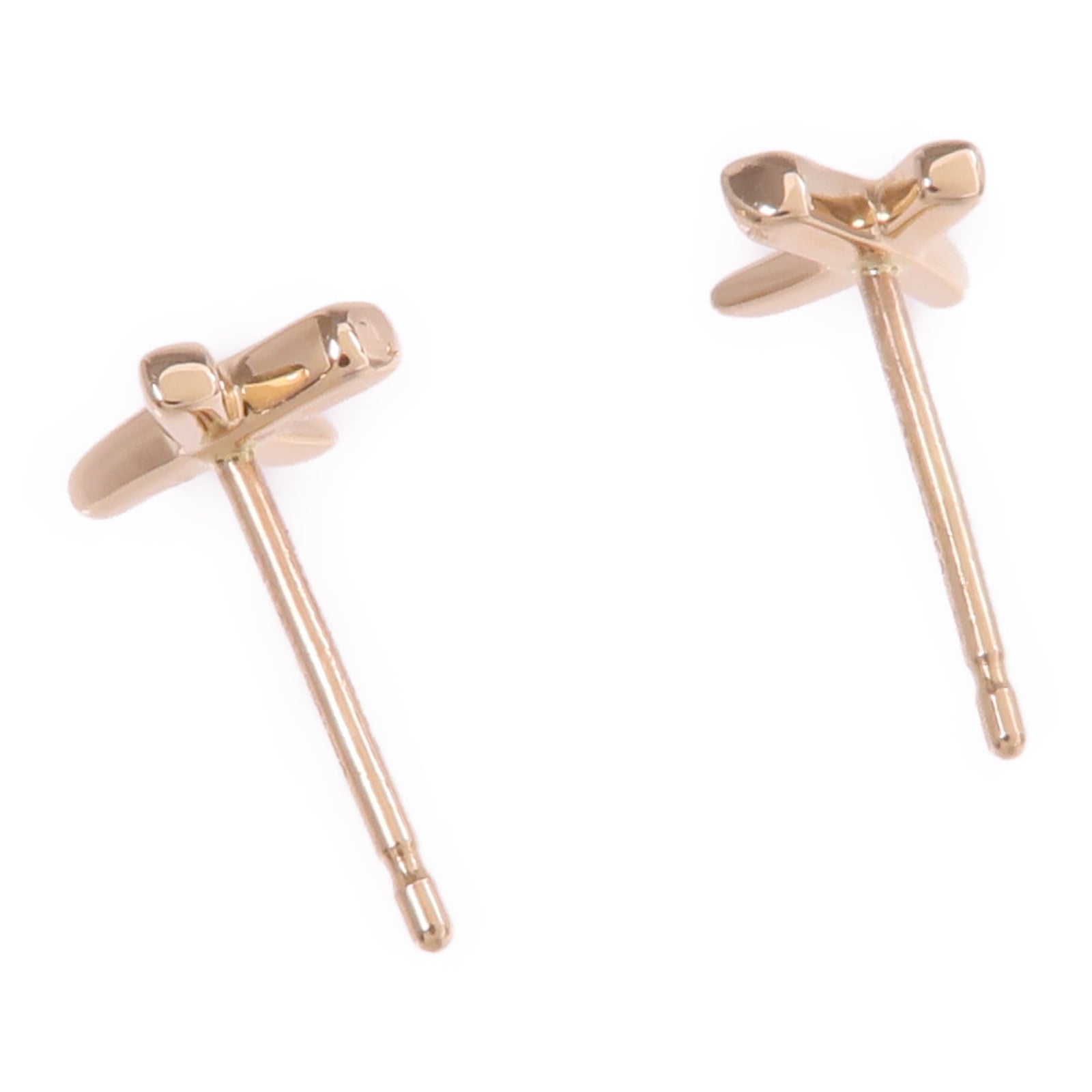 TIFFANY＆CO 18K玫瑰金X Earrings耳環