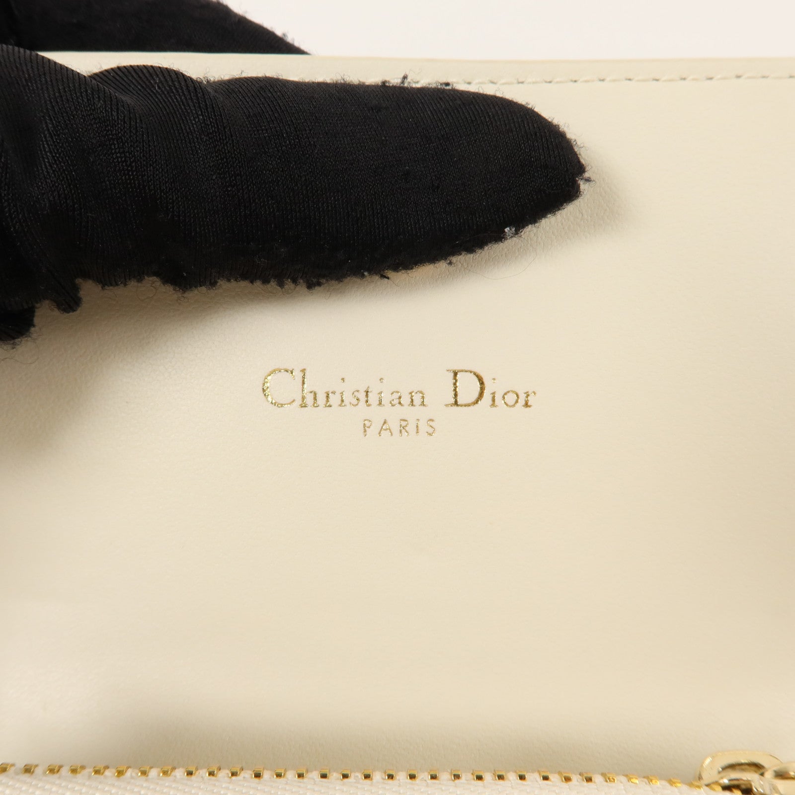 Dior 牛皮皮革Caro XS Wallet金扣錢包