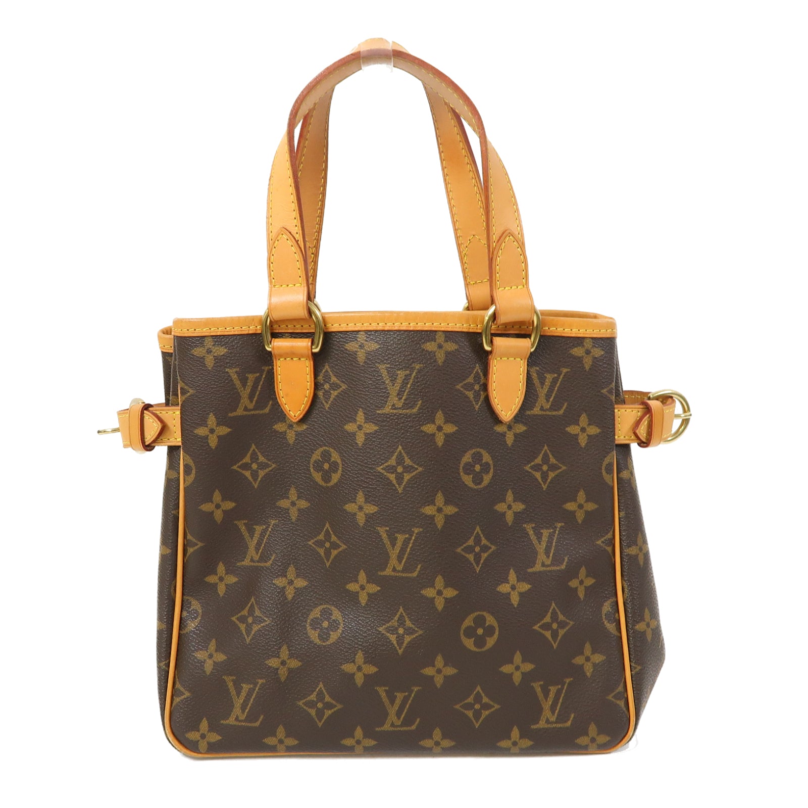 LOUIS VUITTON Monogram Batignolles金扣手挽袋啡色
