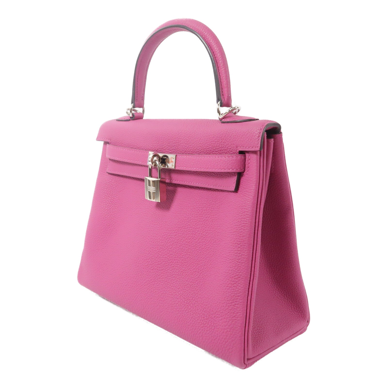HERMES Togo皮革Kelly 25手挽肩背兩用袋Rose Purple