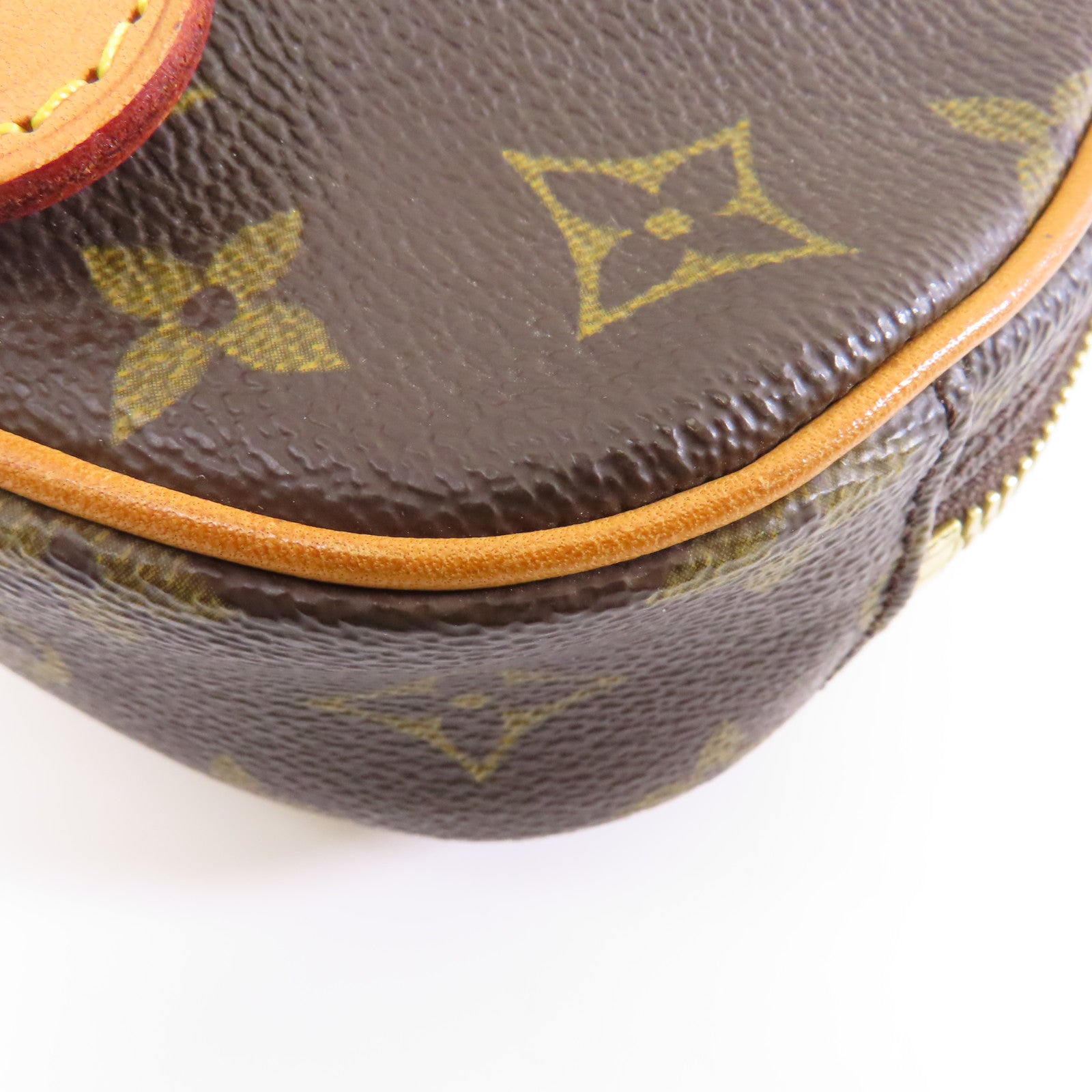 LOUIS VUITTON Monogram Pochette金扣肩背袋啡色