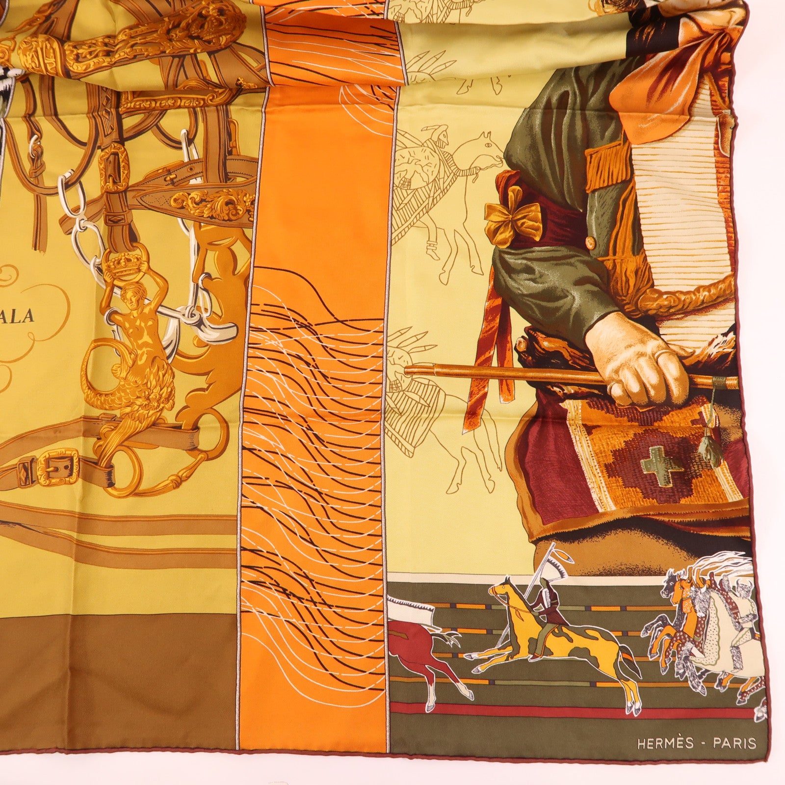 HERMES 絲質Scarf 90X90絲巾