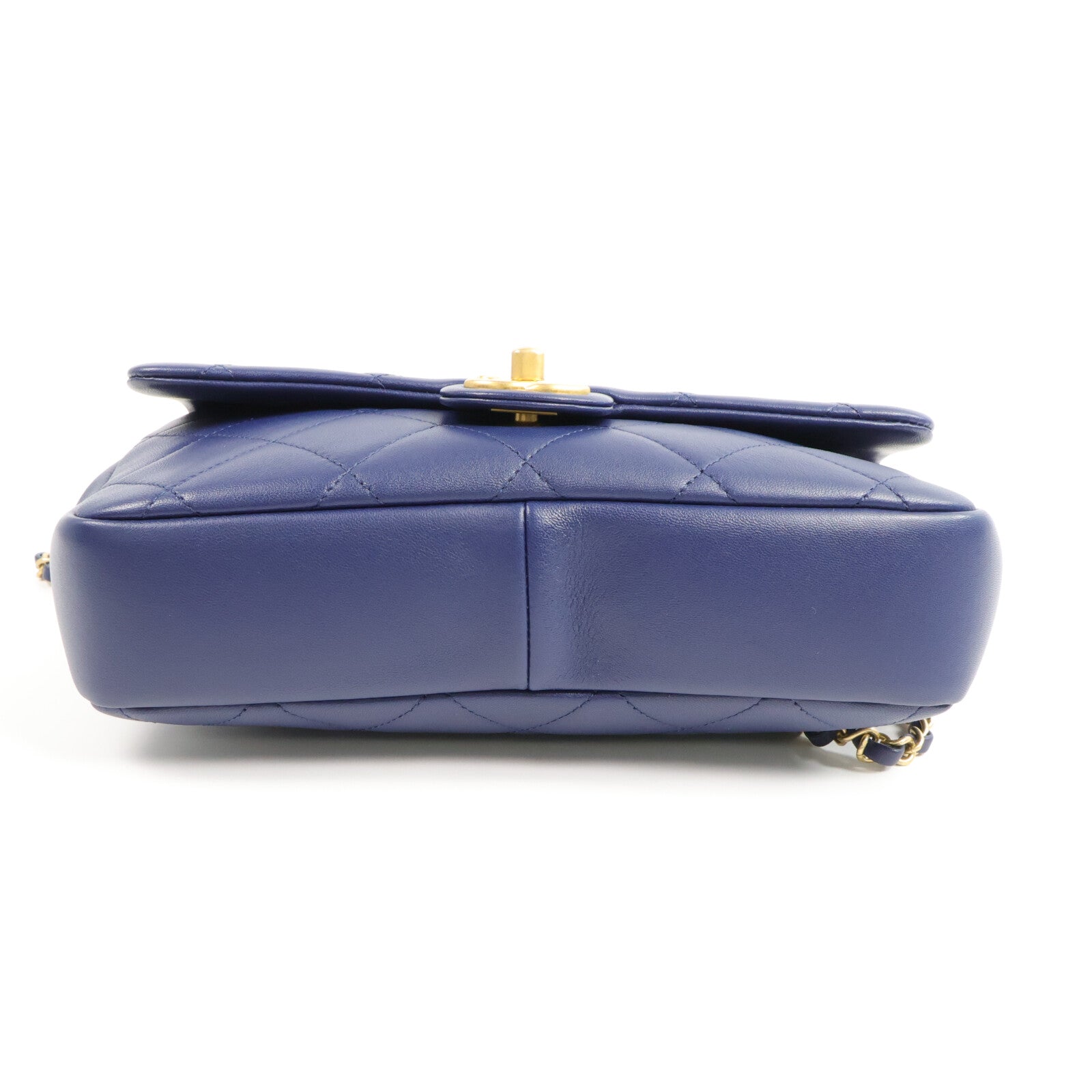 CHANEL 羊皮皮革Classic Flap With Handle手挽肩背兩用袋