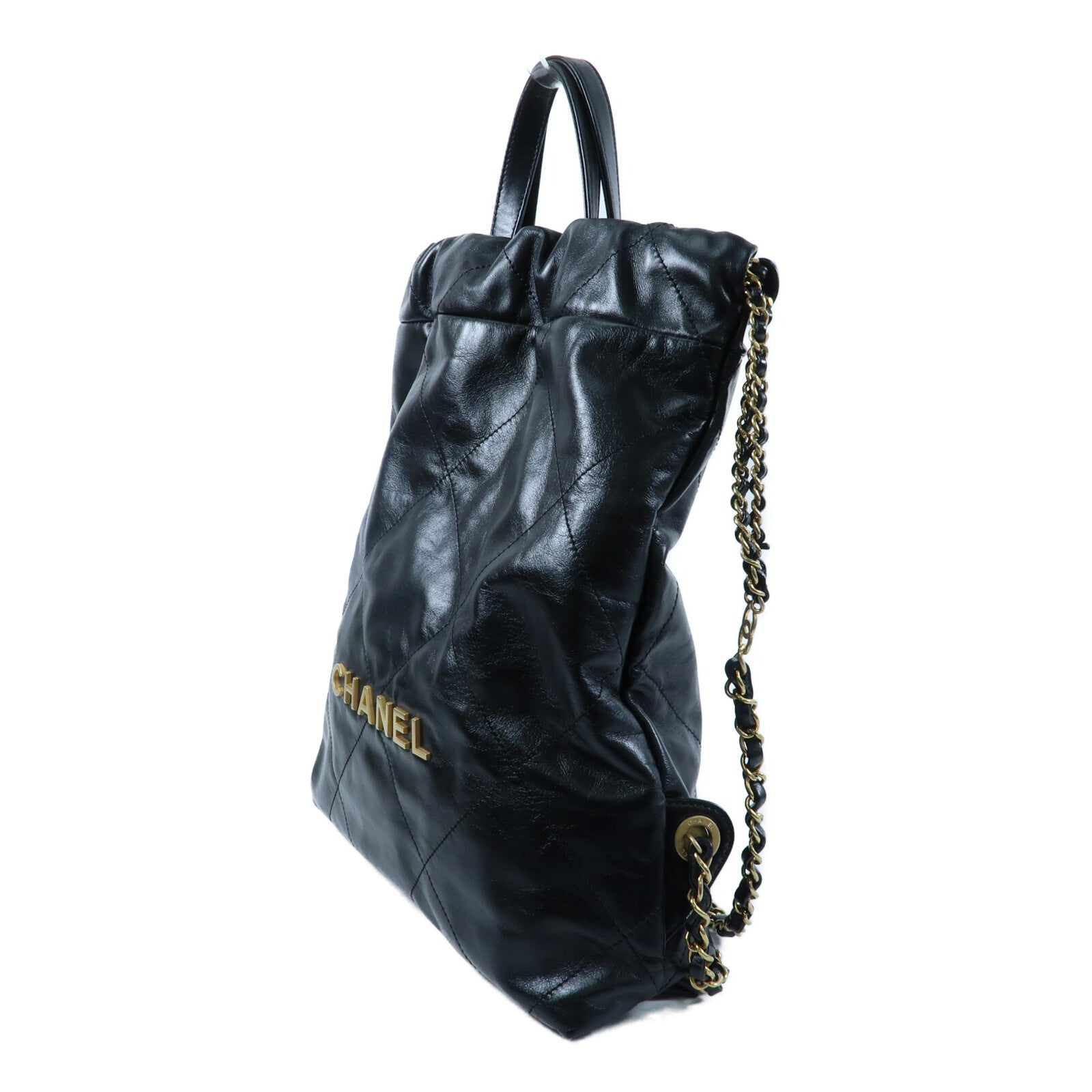 CHANEL 牛皮皮革Chanel 22 Backpack鏈帶背包