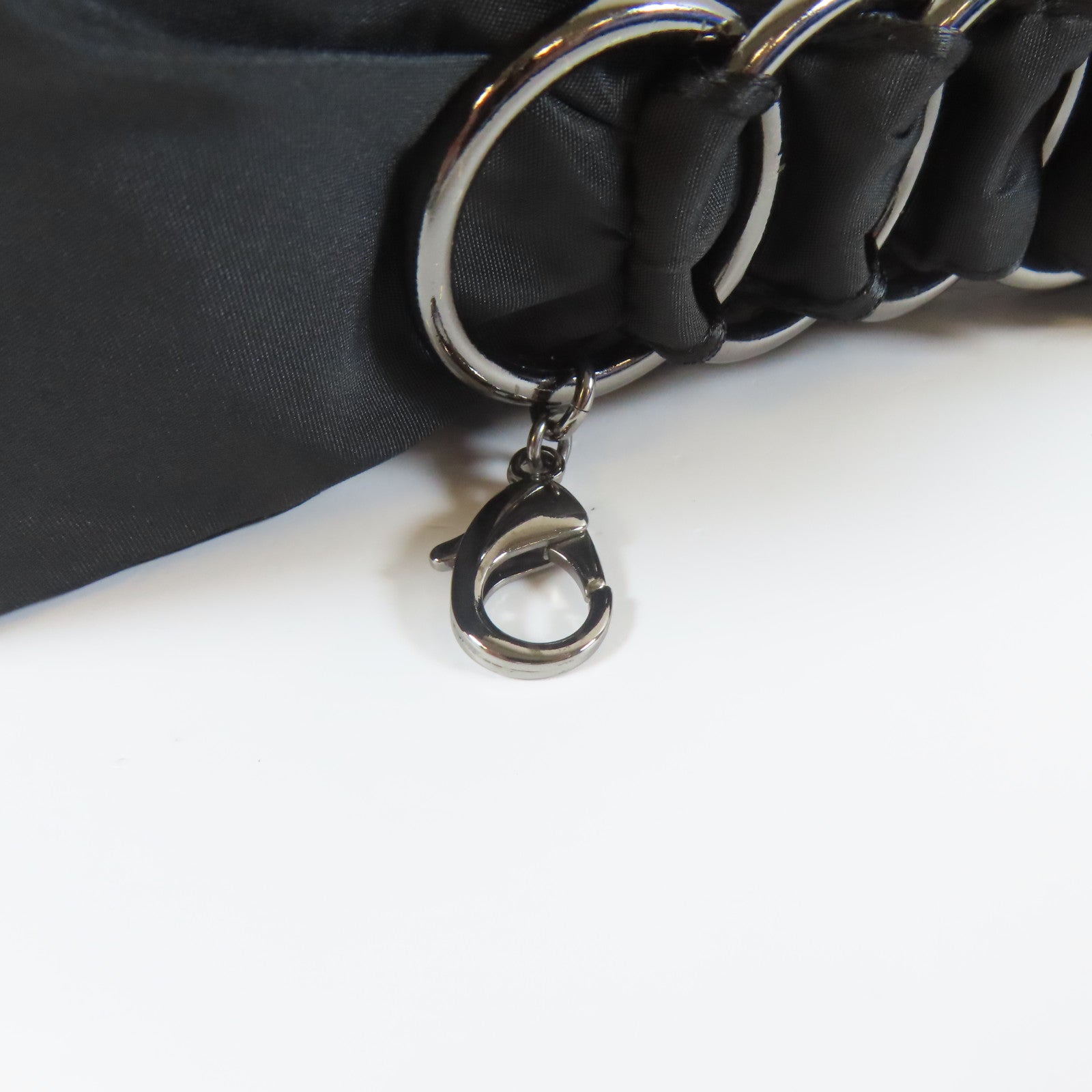CHANEL 【激減優惠】金屬Ribbon Chain Belt腰帶黑色/銀色