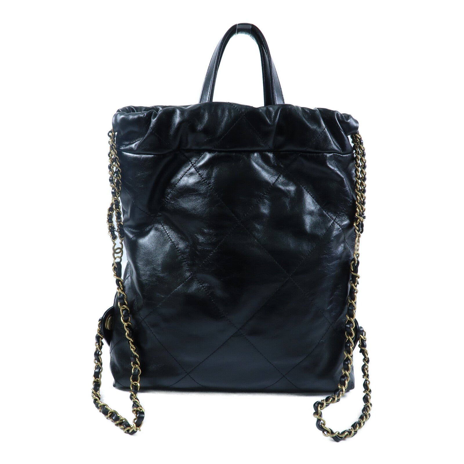 CHANEL 牛皮皮革Chanel 22 Backpack鏈帶背包