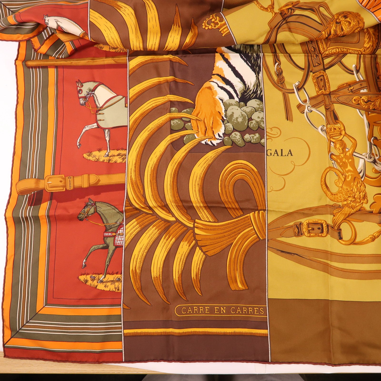 HERMES 絲質Scarf 90X90絲巾