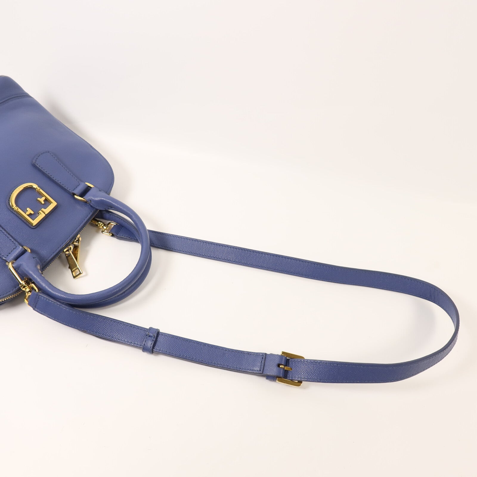Furla 牛皮皮革2 way Shoulder金扣手挽肩背兩用袋