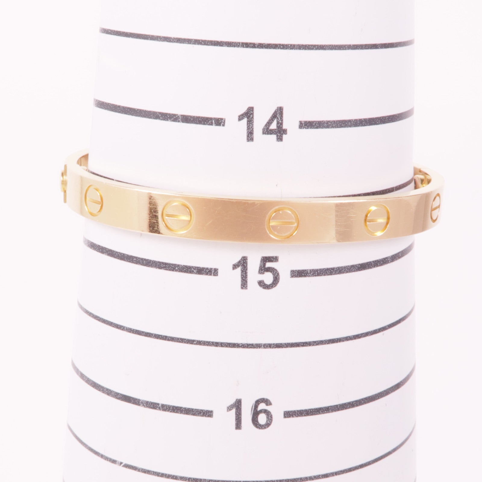 CARTIER 18K玫瑰金Love Bracelet手鐲Cartier#16