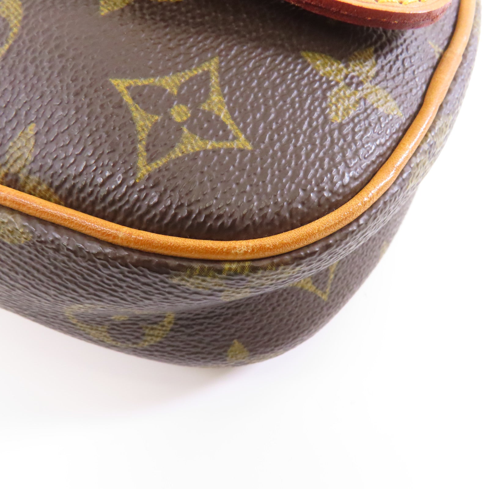 LOUIS VUITTON Monogram Pochette金扣肩背袋啡色