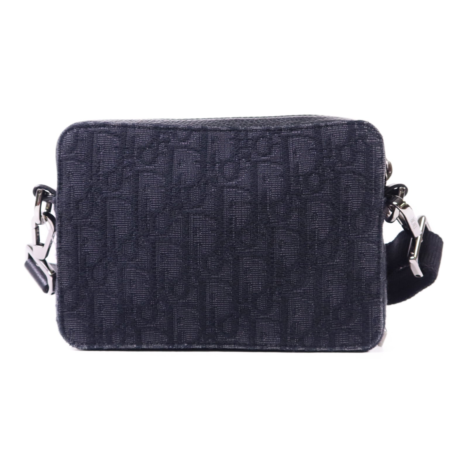 Dior 帆布Shoulder Bag銀扣肩背袋