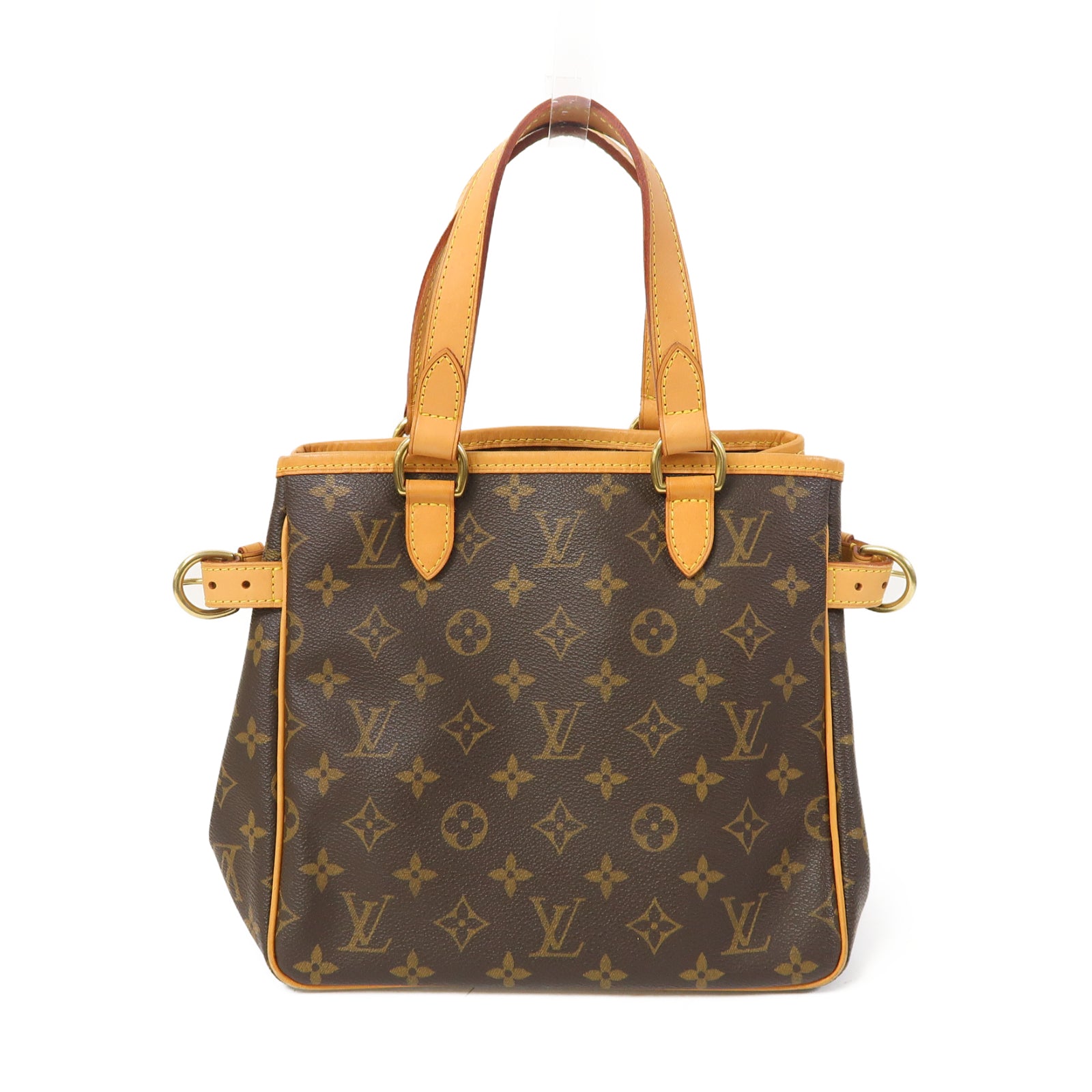 LOUIS VUITTON Monogram Batignolles金扣手挽袋啡色