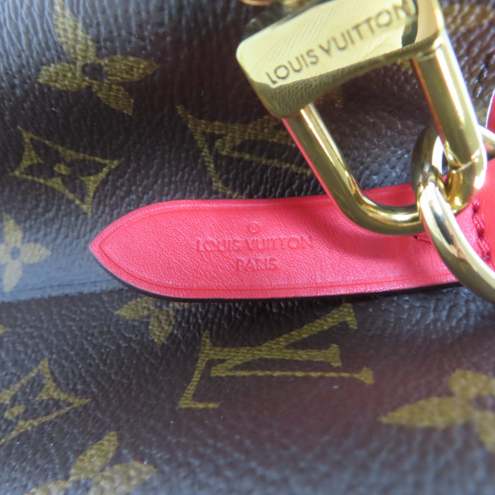 LOUIS VUITTON Monogram Neo Noe Bucket Bag金扣肩背袋Coquelicot/紅色