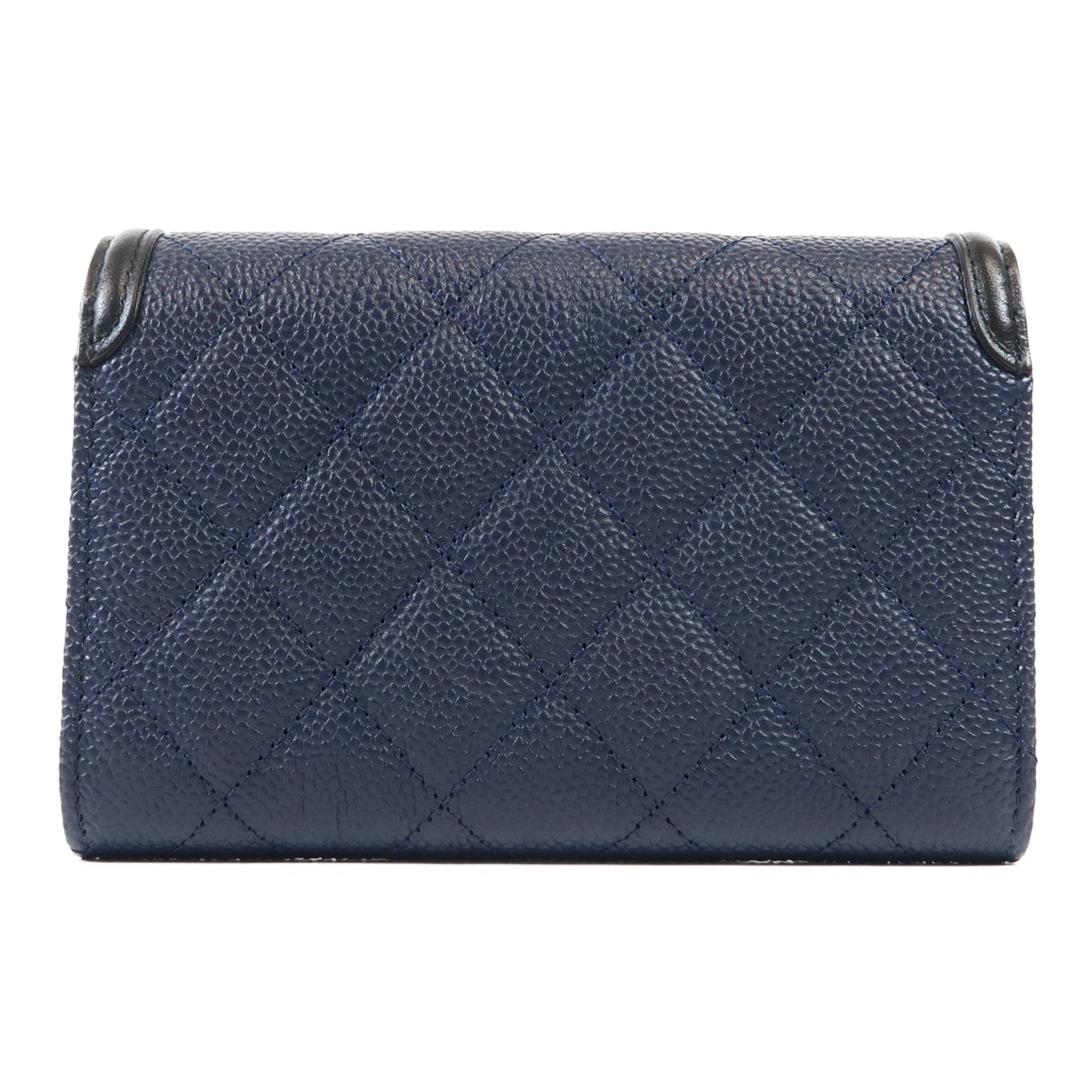 CHANEL 牛皮皮革Wallet金扣錢包