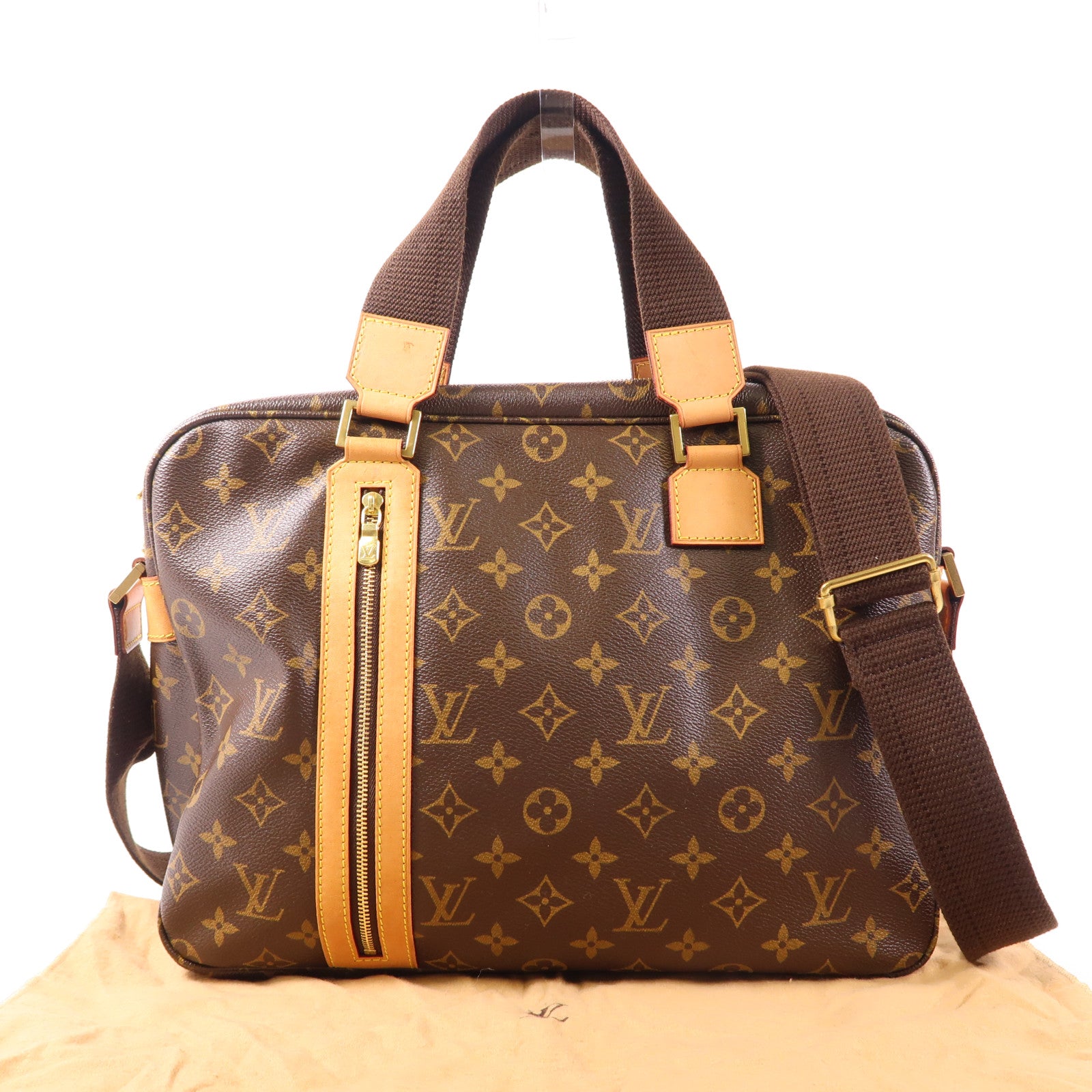 LOUIS VUITTON Monogram Sac Bosphore金扣手挽肩背兩用袋