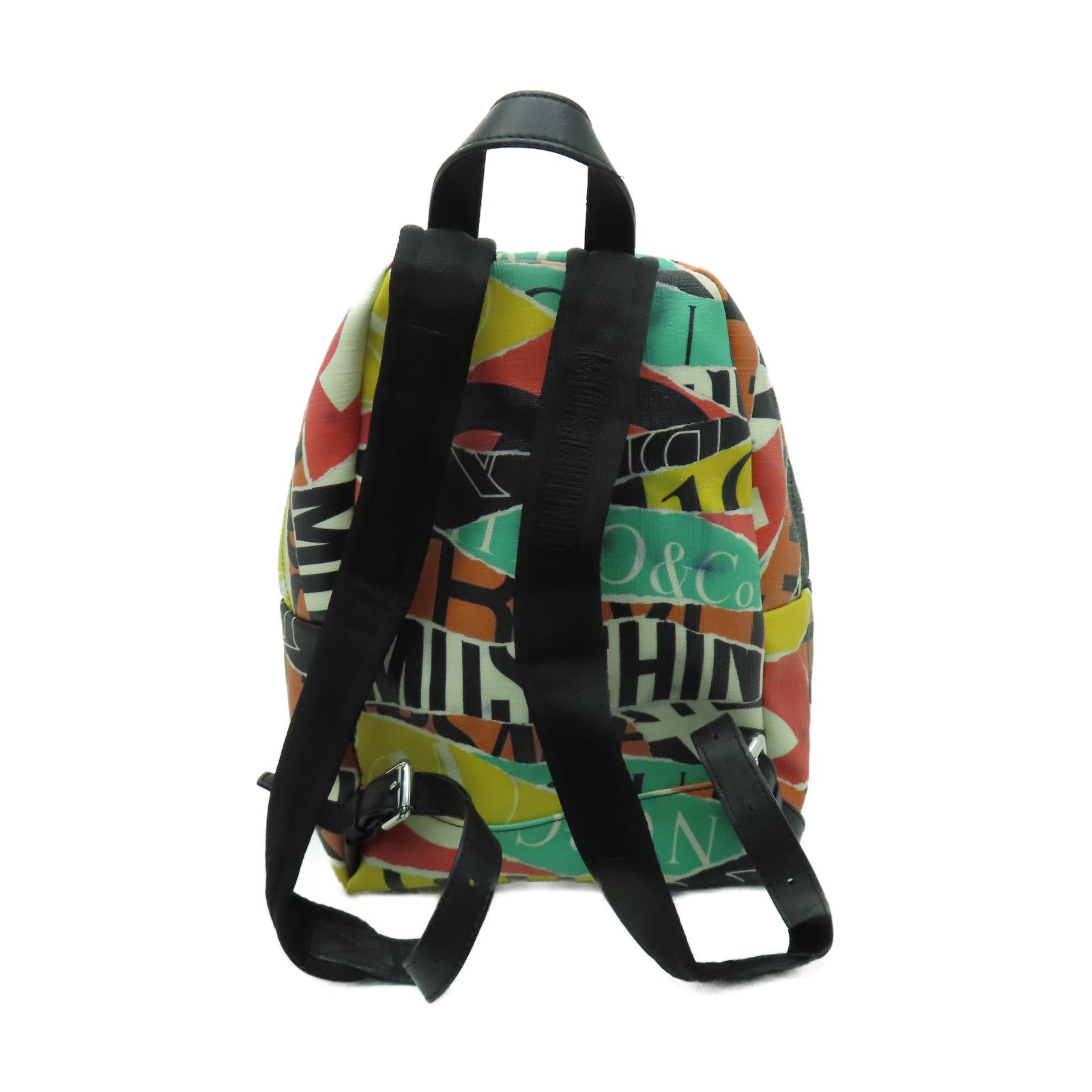 MOSCHINO 【清倉大減價】塗層帆布Backpack銀扣背包多色