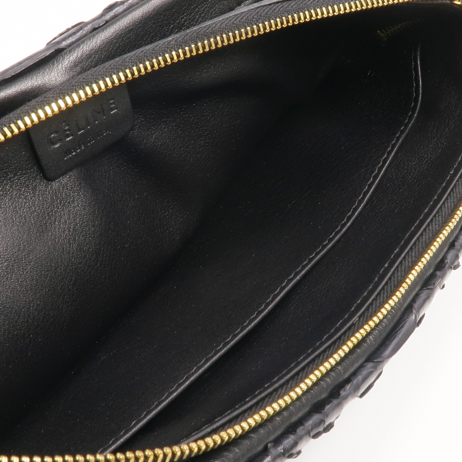 CELINE 蛇皮皮革Clutch金扣手拿包