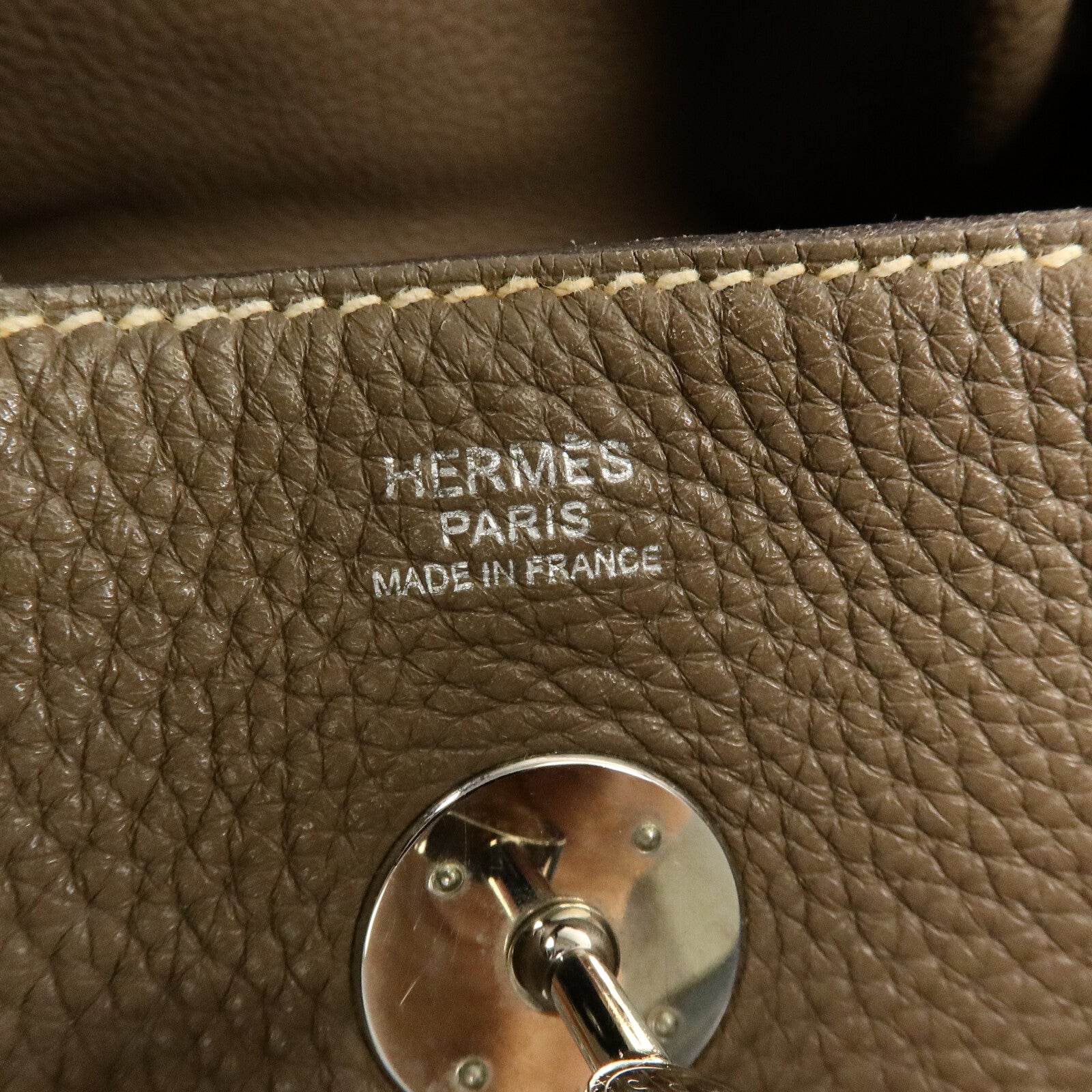 HERMES Clemence皮革Lindy 30手挽肩背兩用袋