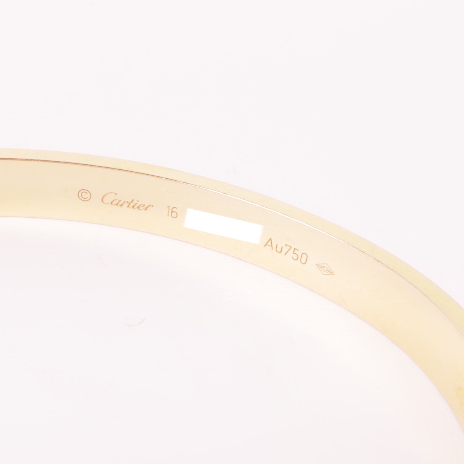 CARTIER 18K玫瑰金Love Bracelet手鐲Cartier#16
