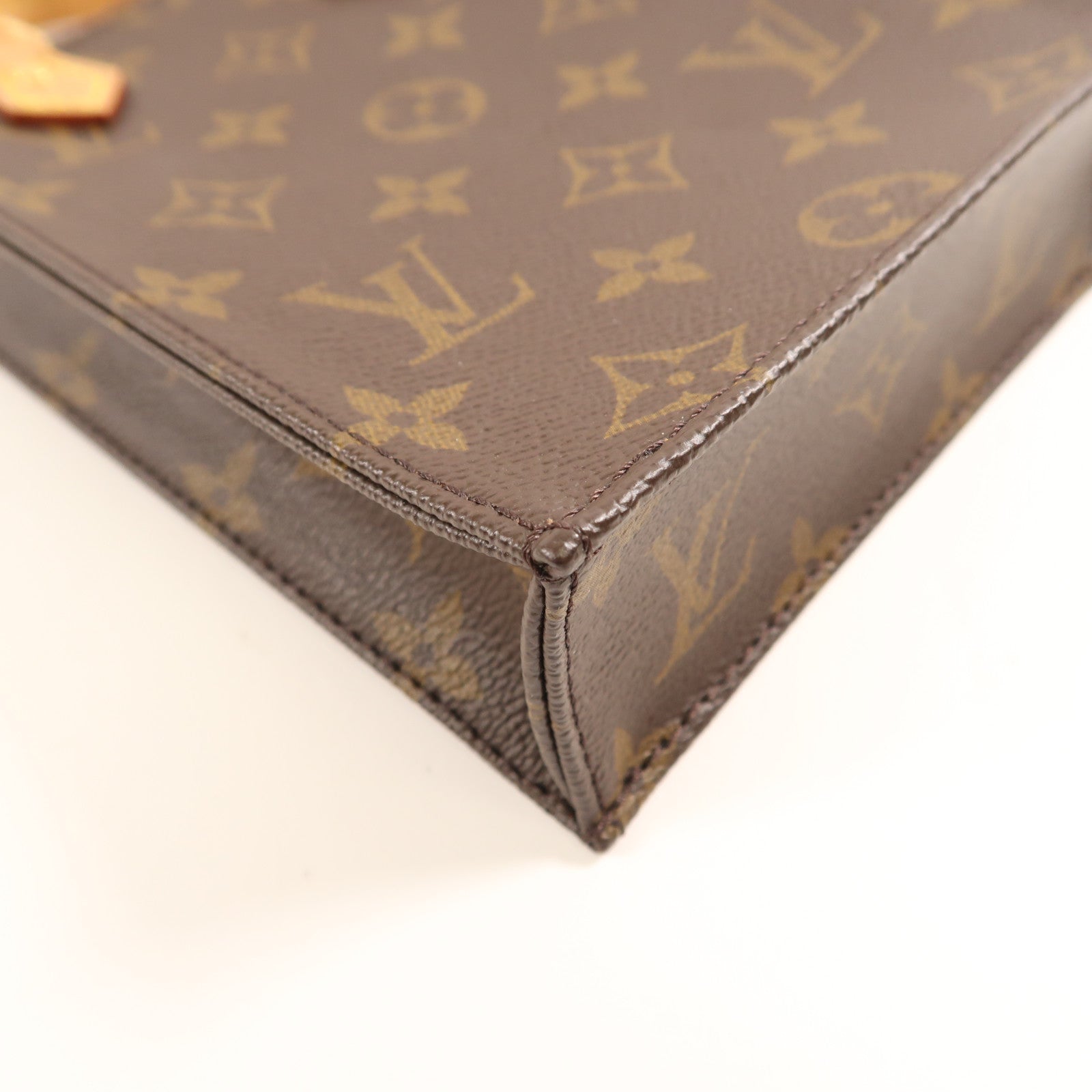 LOUIS VUITTON 【激減優惠】Monogram Petit Sac Plat金扣手挽肩背兩用袋