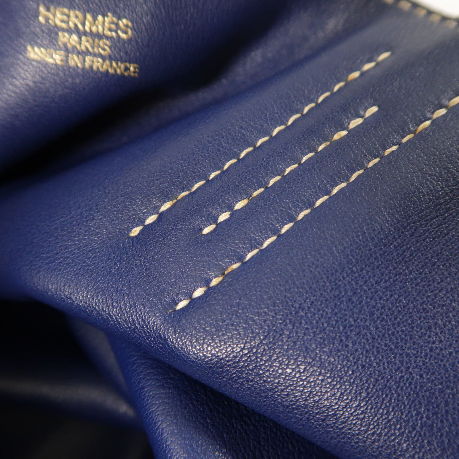 HERMES 【激減優惠】Sikkim皮革Double Sens 28肩背袋/手挽袋Anemone/Bleu Saphir